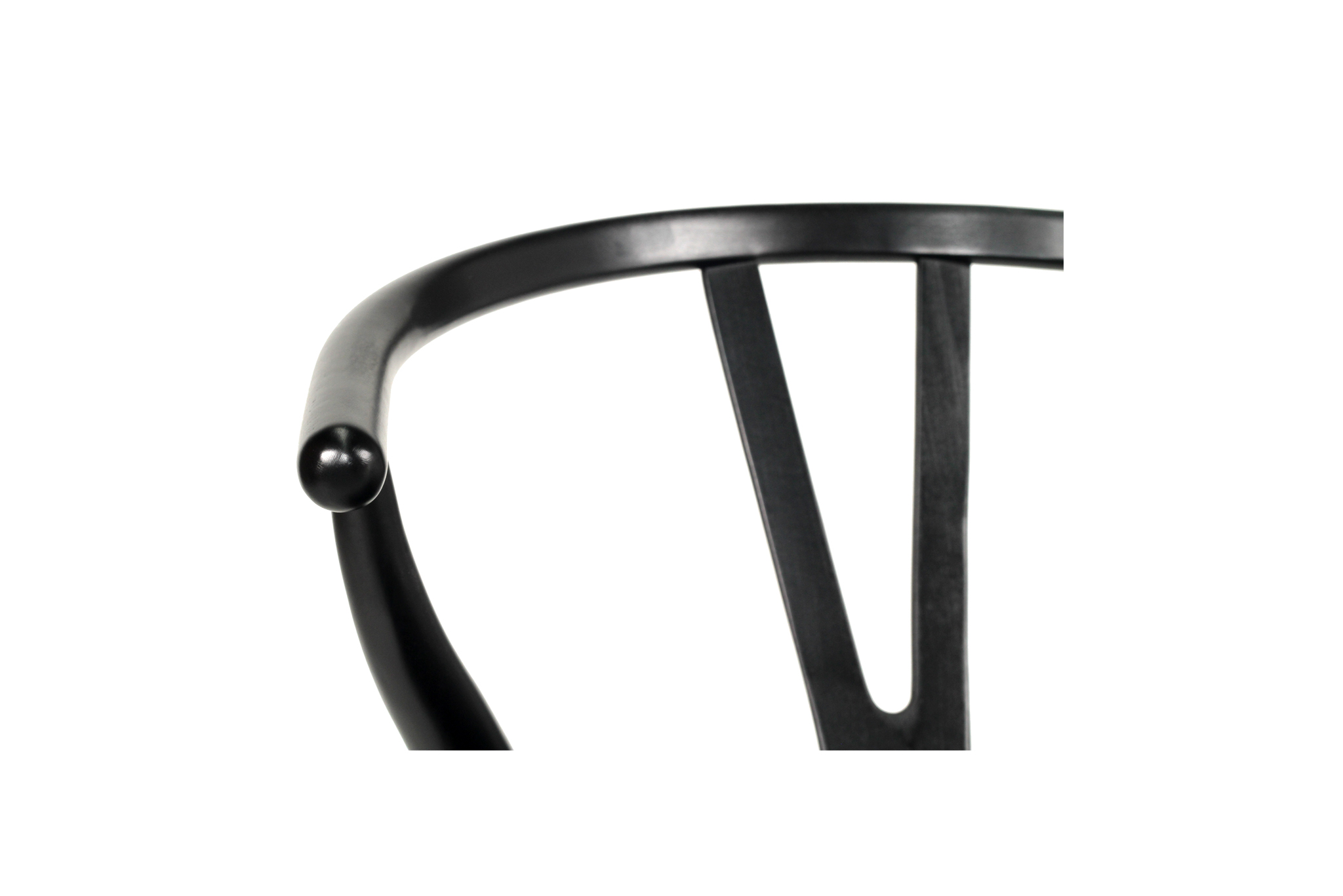 Wishbone Counter Stool - Black on Black - Image 9