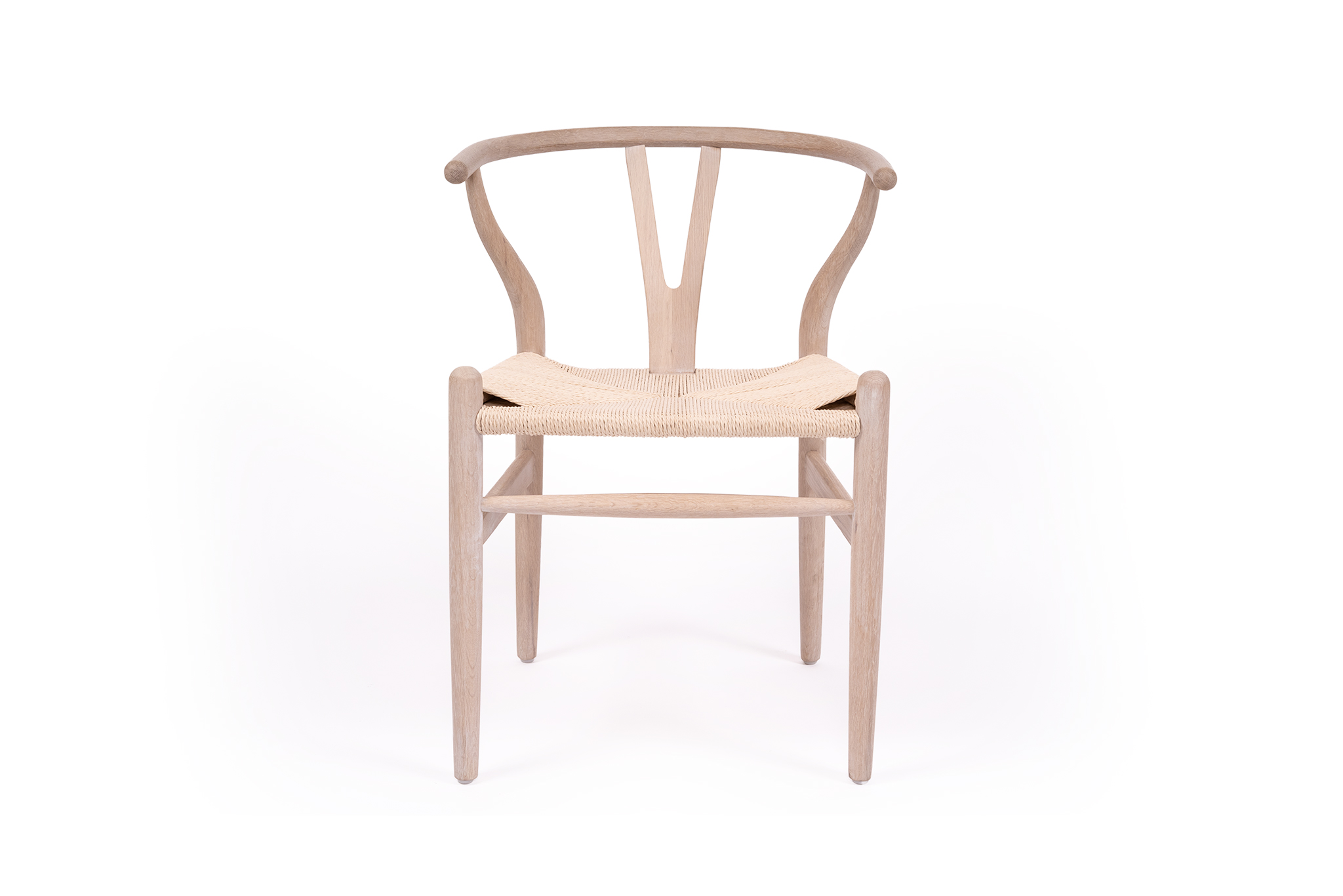 Wishbone Designer Replica Chair - White Coastal Oak