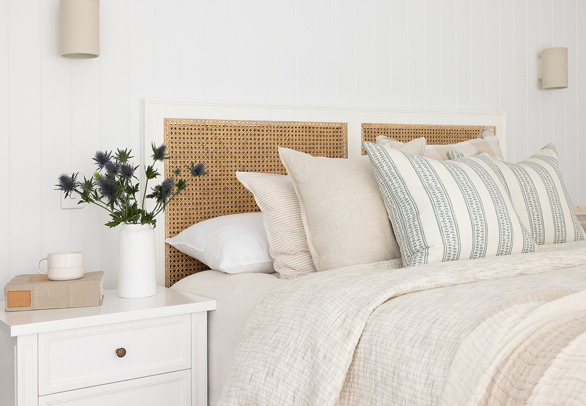 Hamilton Cane Bedhead - Super King Size - White - Image 2