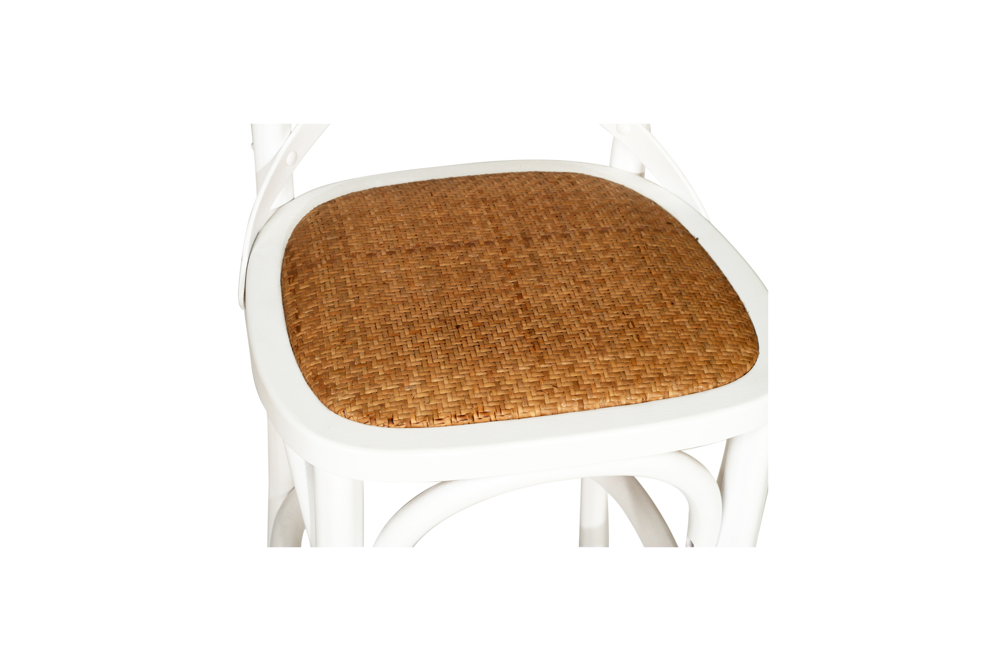 Provincial Cross Back Counter Stool - White - Image 7