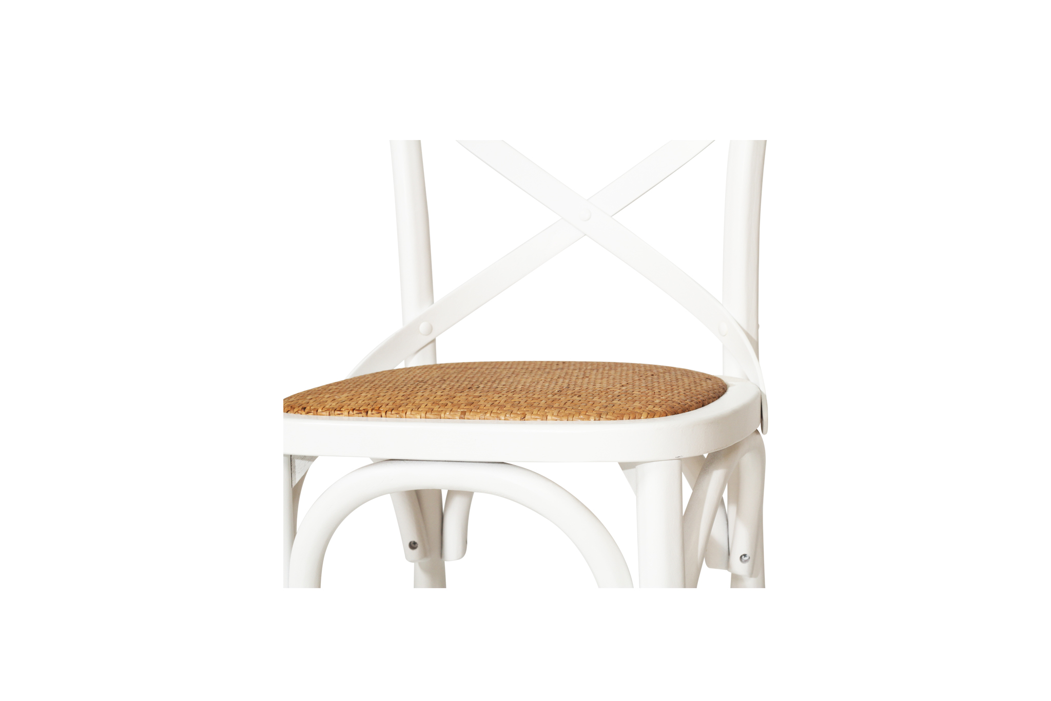 Provincial Cross Back Counter Stool - White - Image 8