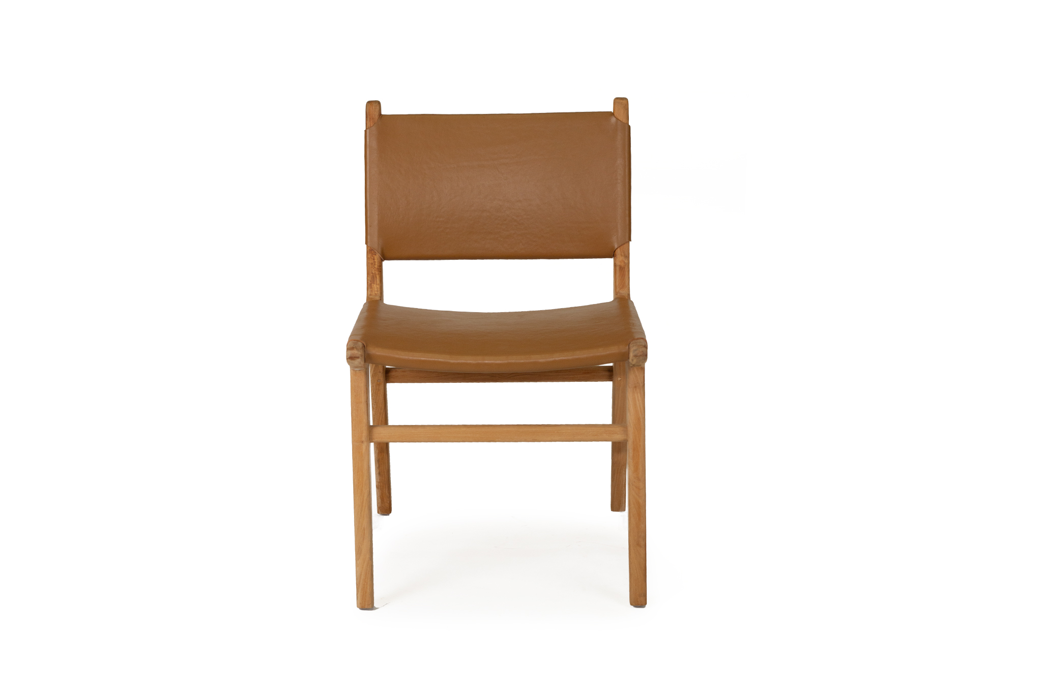 Pasadena Leather Side Chair - Tan - Image 3