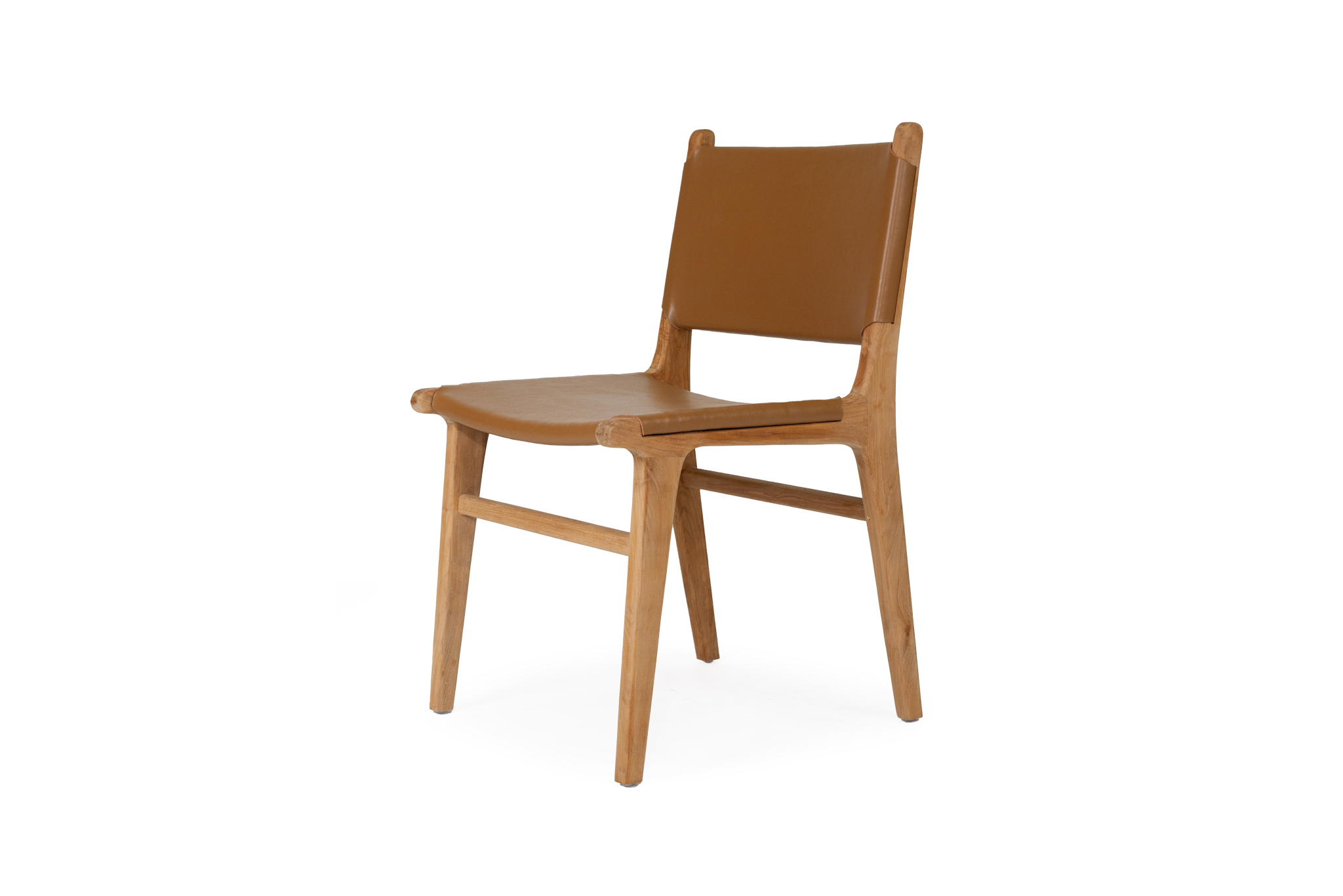 Pasadena Leather Side Chair - Tan