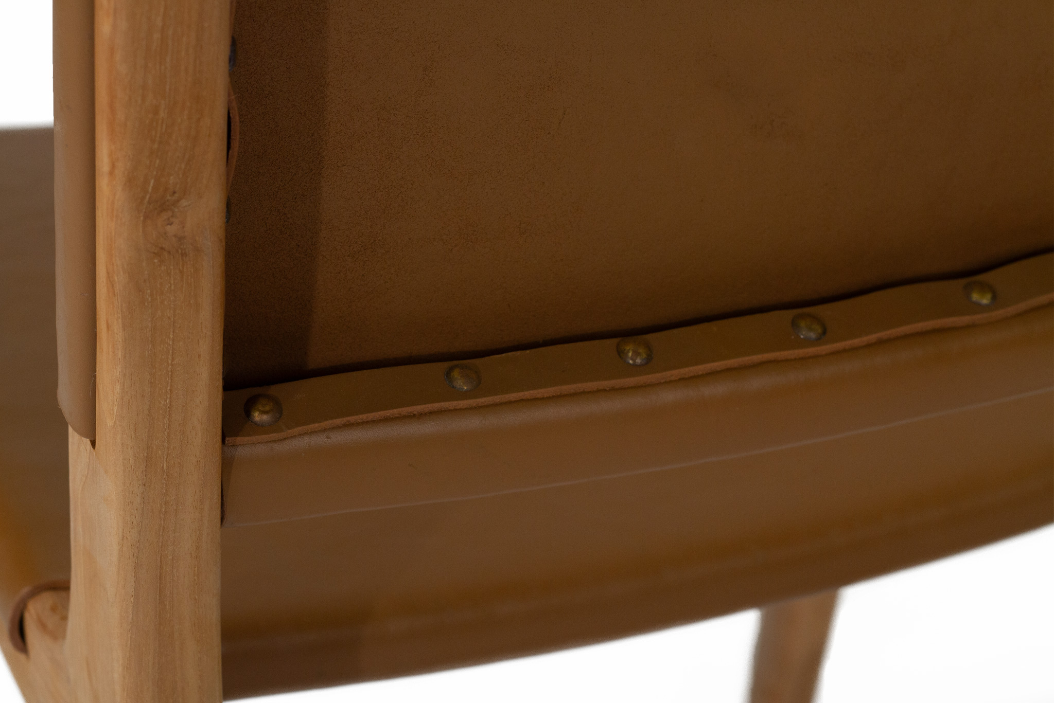 Pasadena Leather Side Chair - Tan - Image 6