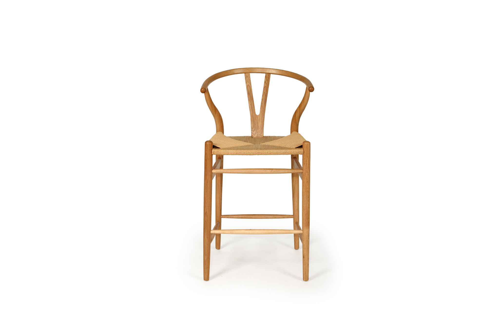 Wishbone Counter Stool - Natural Oak - Image 3