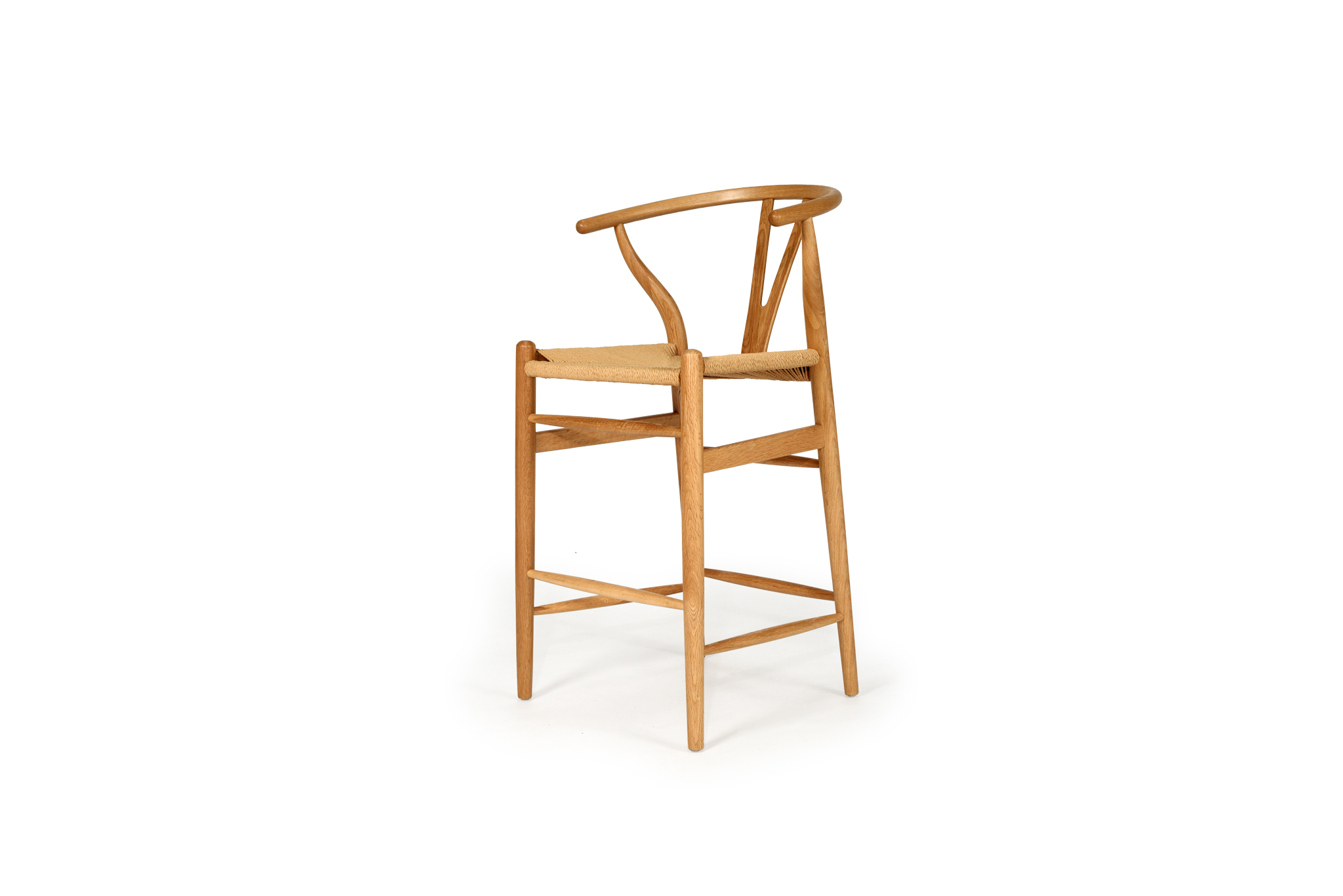 Wishbone Counter Stool - Natural Oak - Image 4