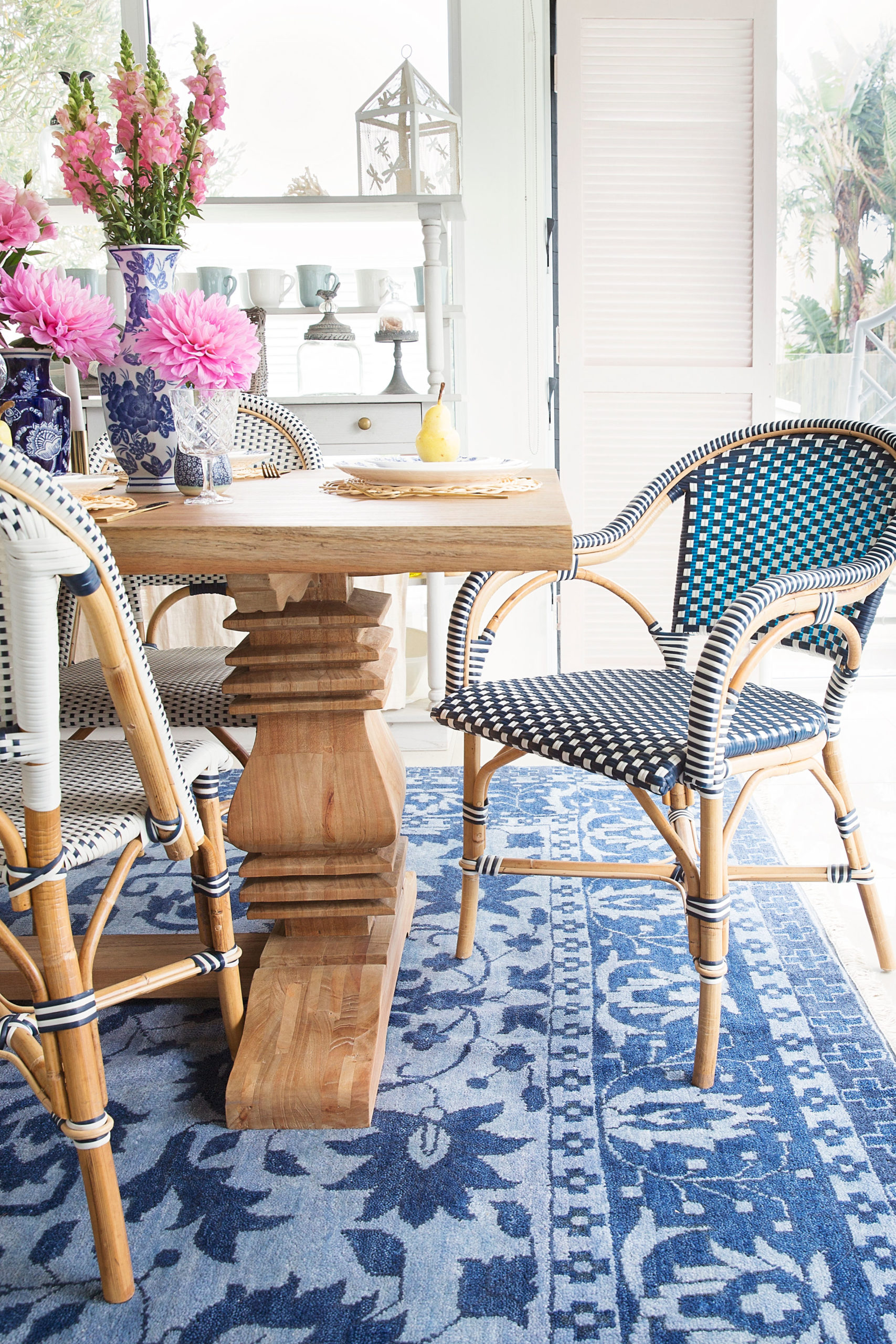 Newport Rectangular Pedestal Table