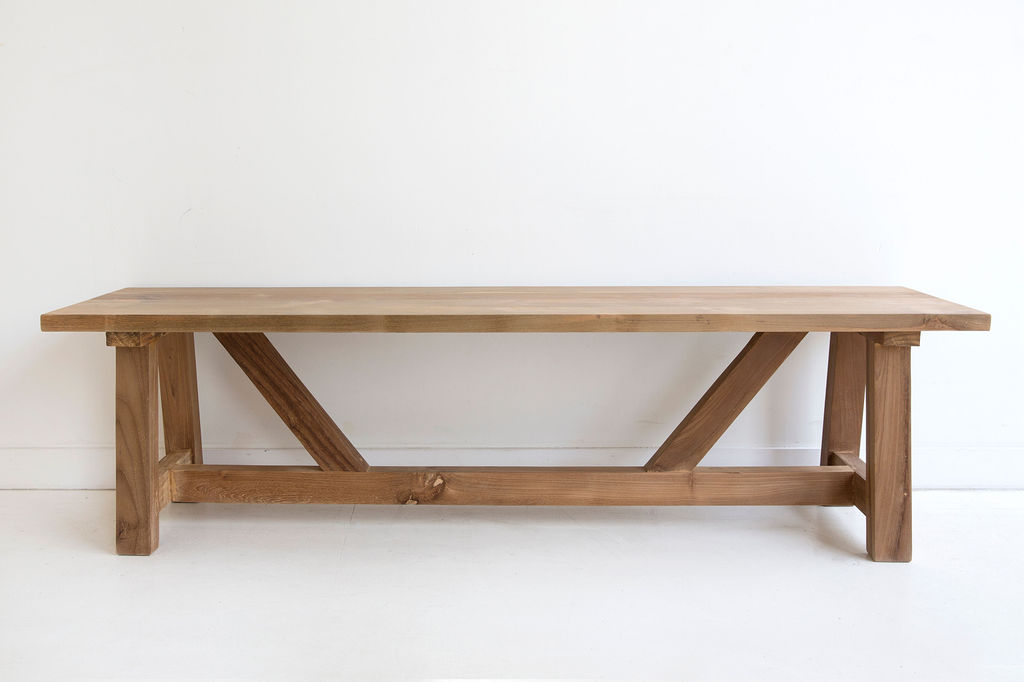 Reclaimed Teak Farmhouse Table