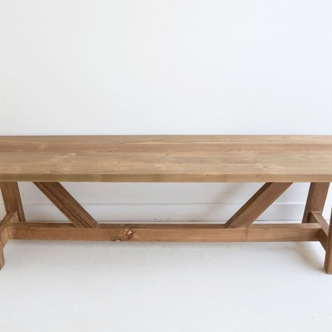 Reclaimed Teak Farmhouse Table