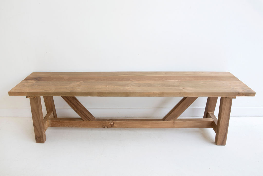 Reclaimed Teak Farmhouse Table