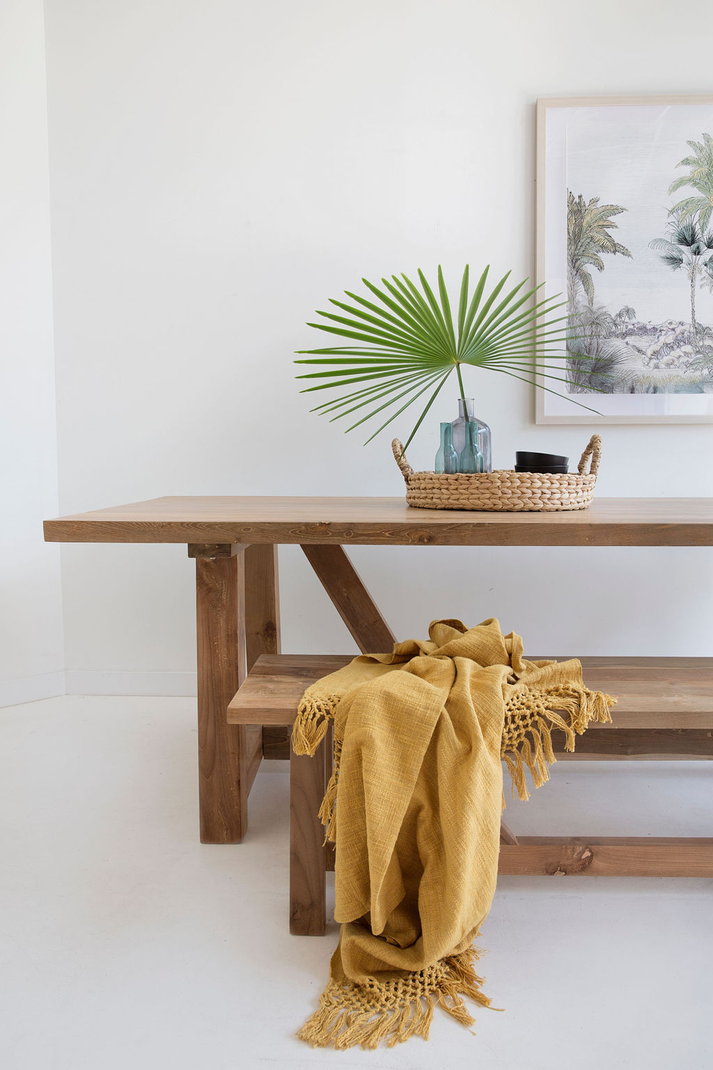 Reclaimed Teak Farmhouse Table