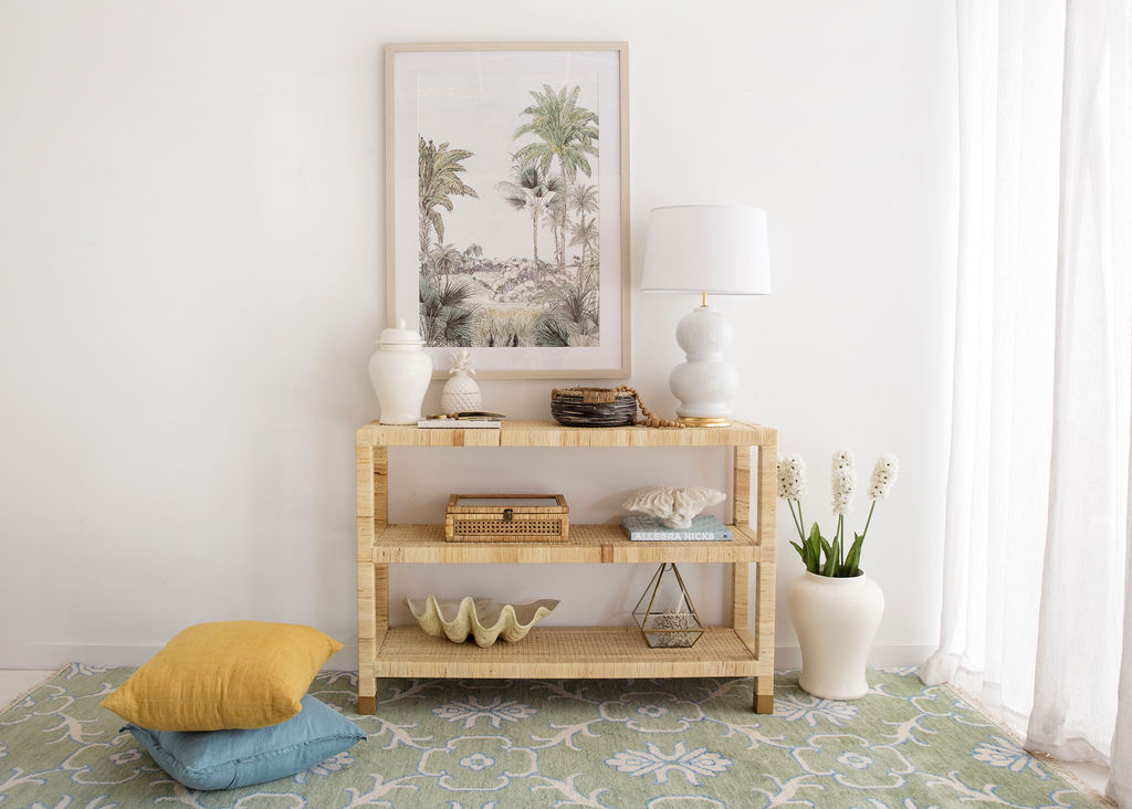 Palms Open console table