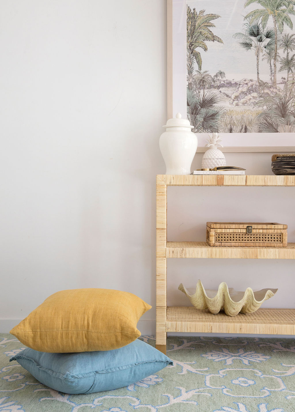Palms Open console table