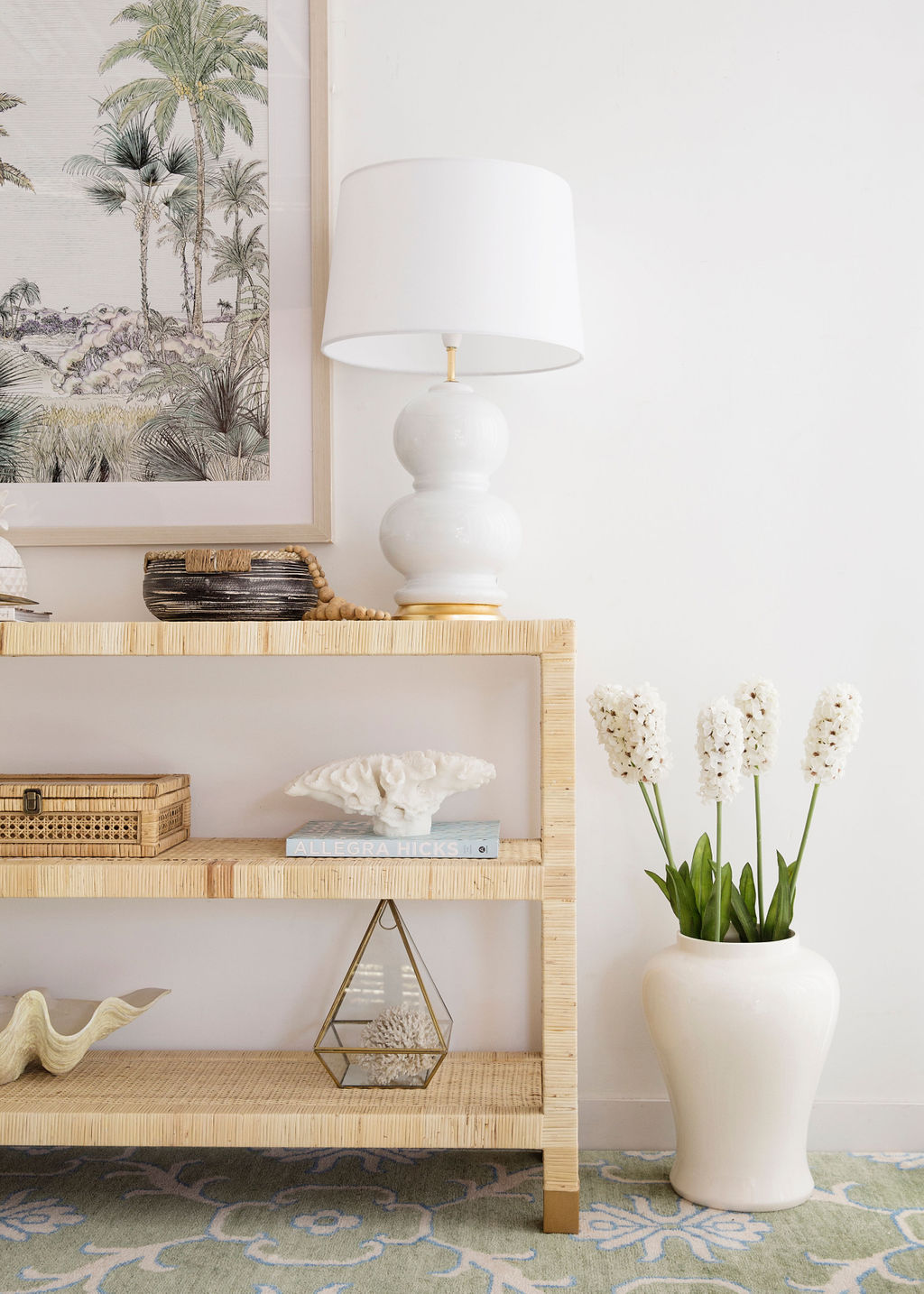 Palms Open console table
