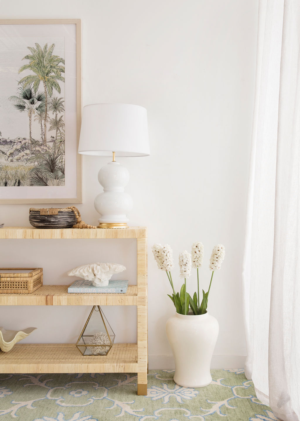 Palms Open console table