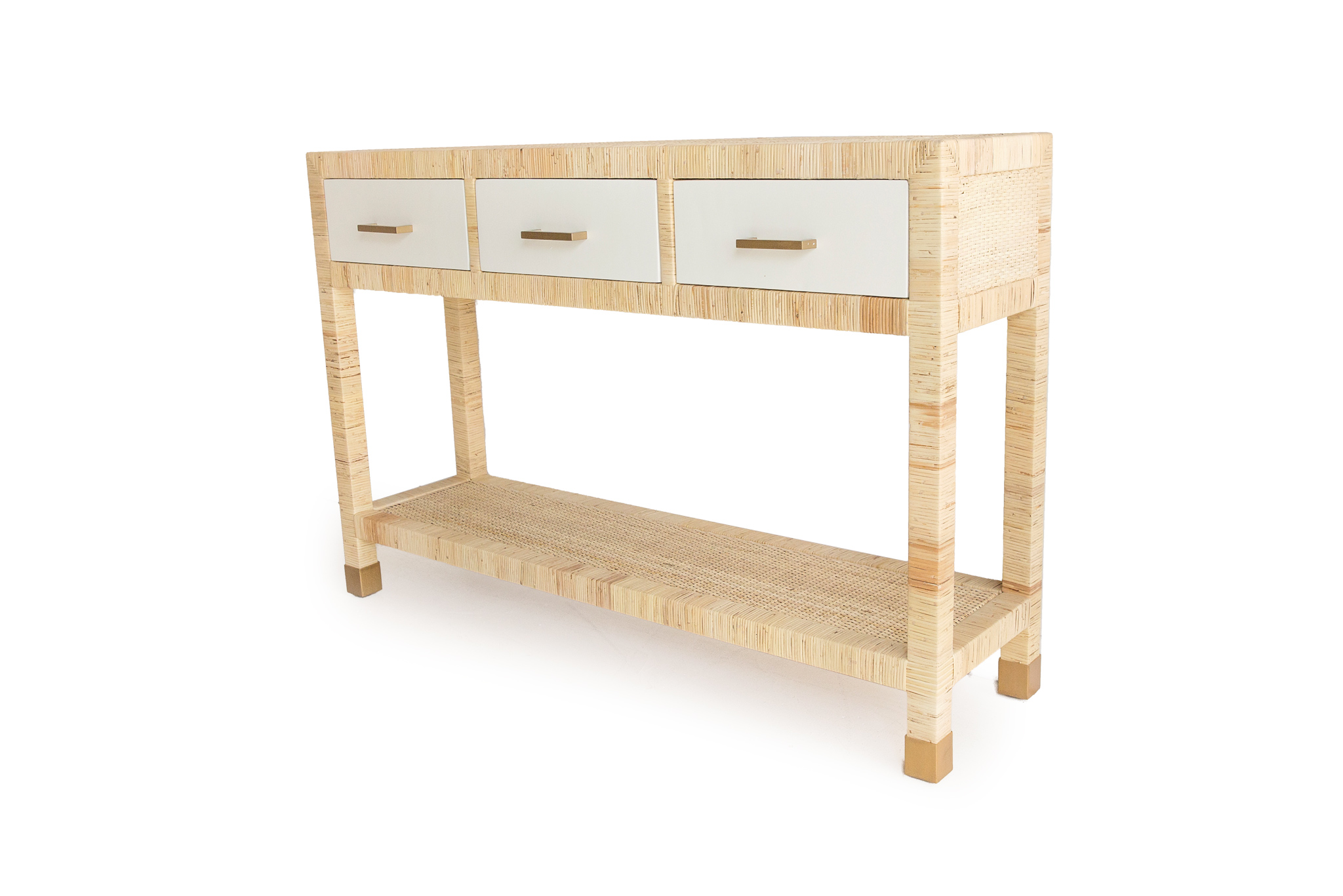 Palms Three Drawer Console Table - Image 5