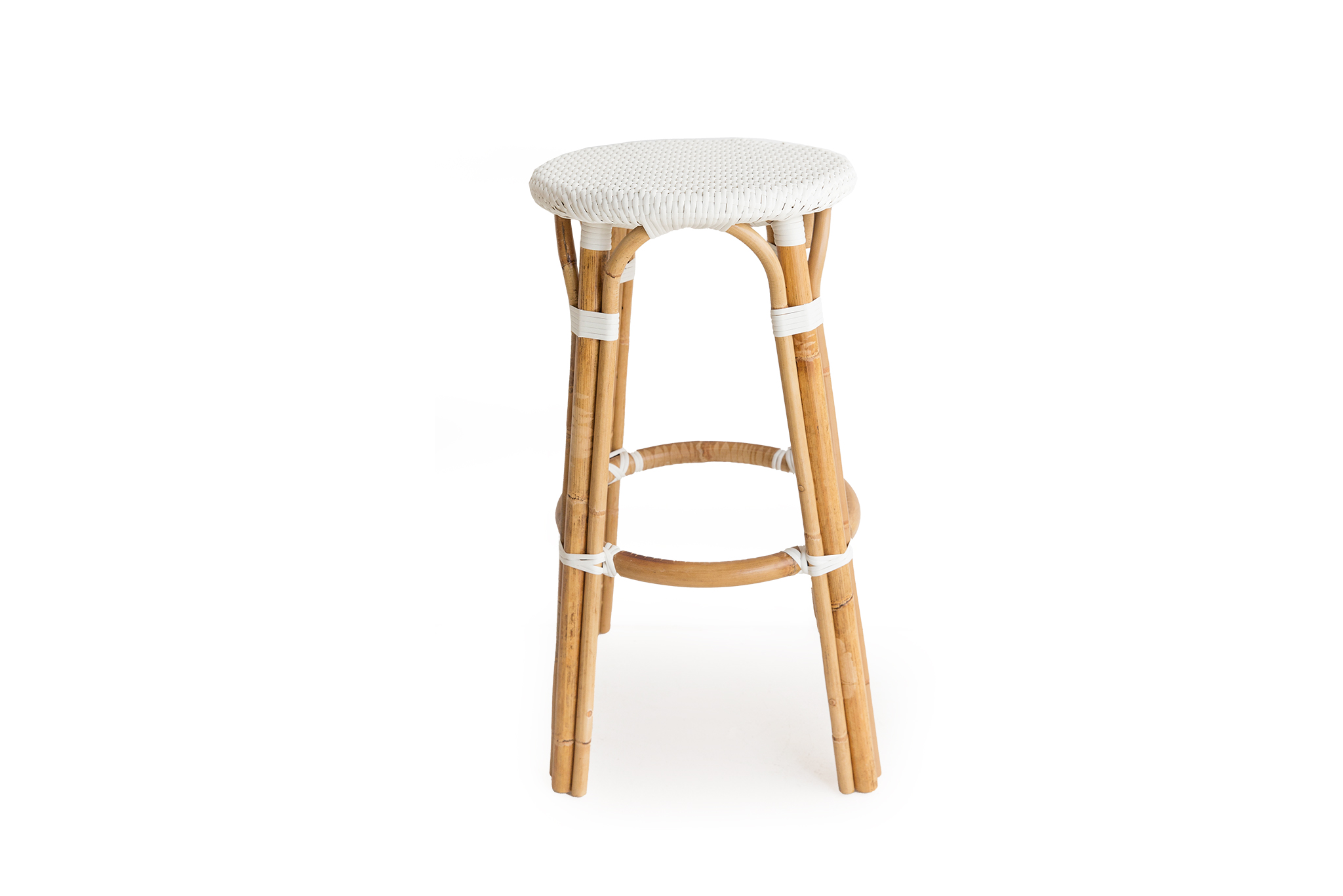Sorrento Backless Bar Stool - White - Image 3