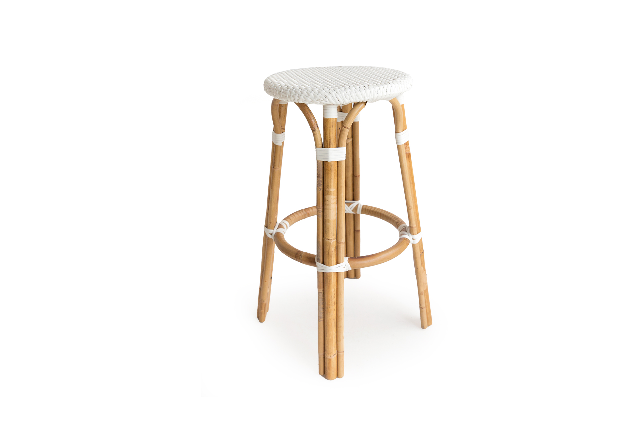 Sorrento Backless Bar Stool - White - Image 2