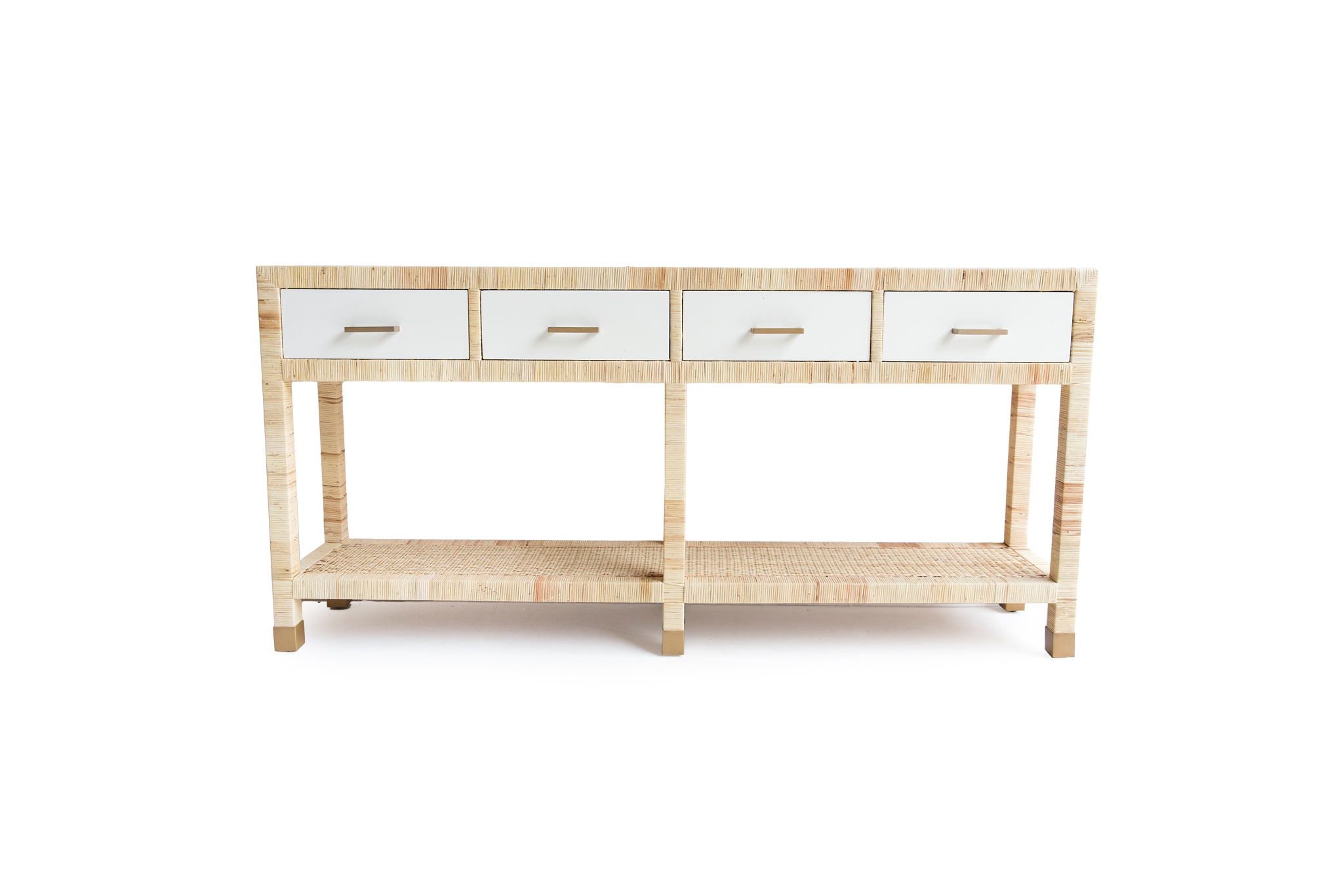 Palms Four Drawer Console Table