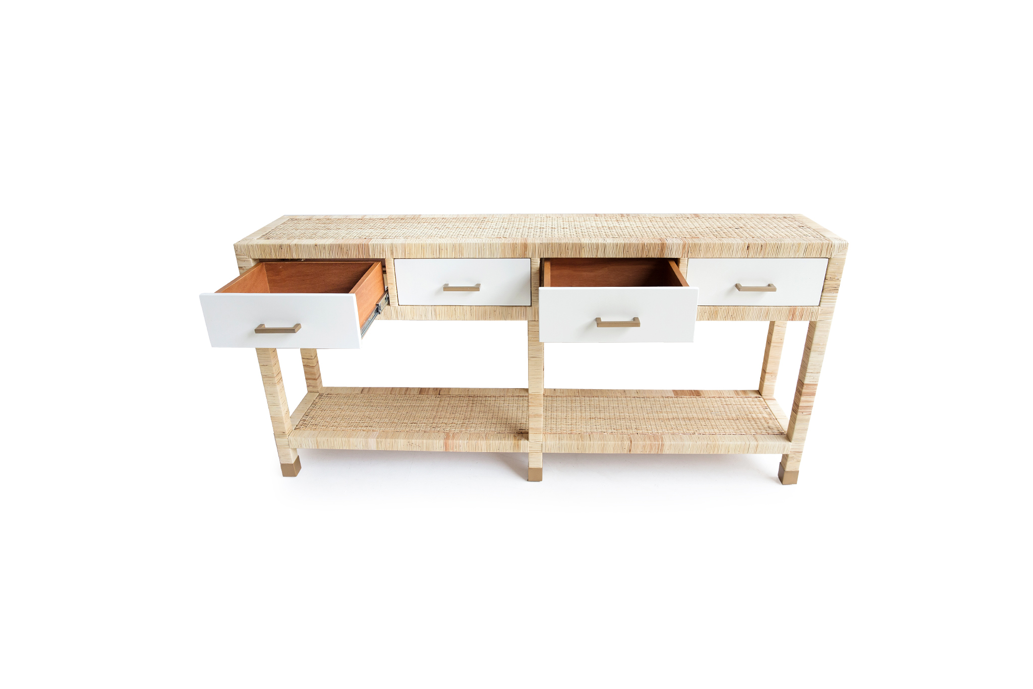 Palms Four Drawer Console Table - Image 4