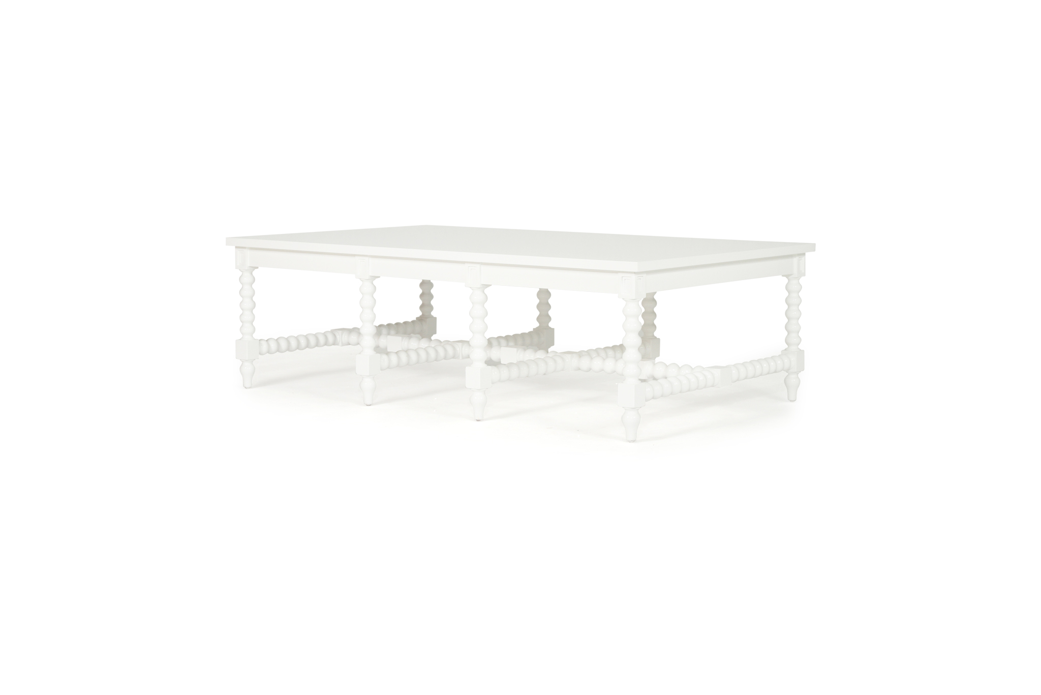 Stradbroke Bobbin Coffee Table - White - Image 3