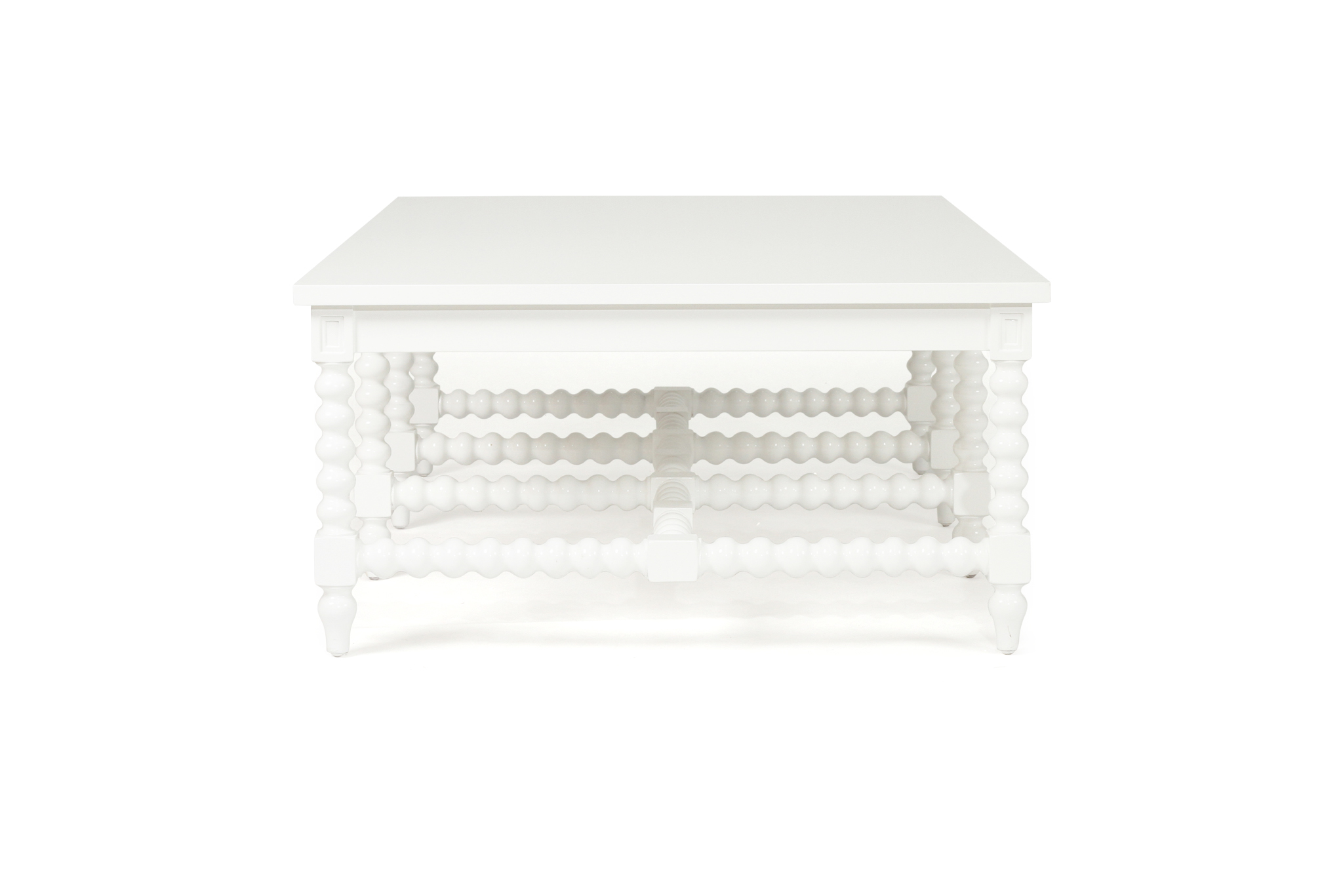 Stradbroke Bobbin Coffee Table - White - Image 4