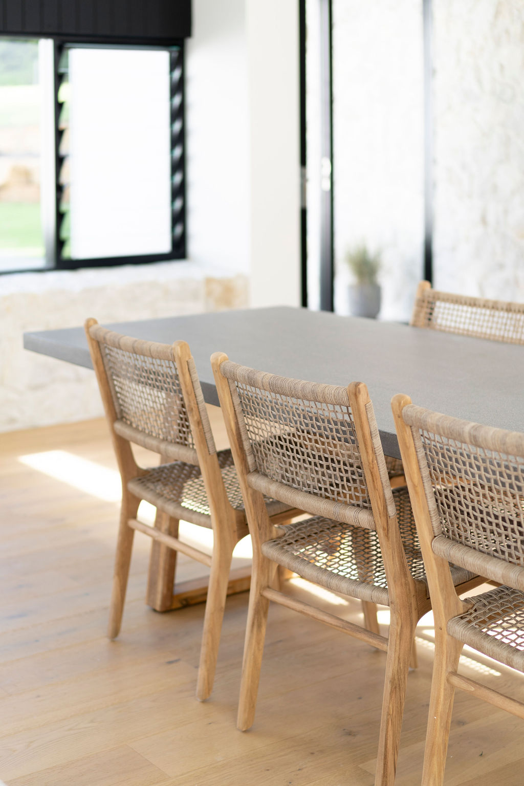 Zen Dining Chair - Washed Grey - Image 2