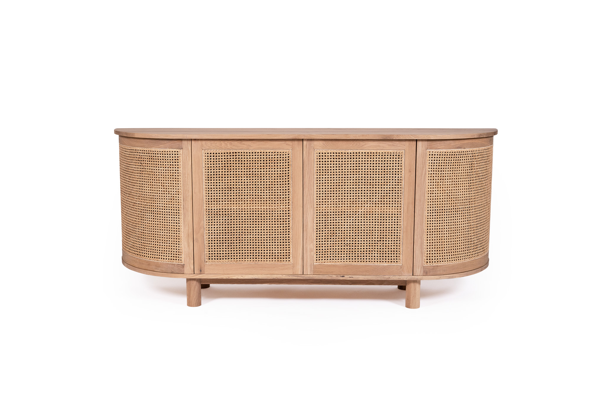 Iluka Four Door Sideboard - Rounded End