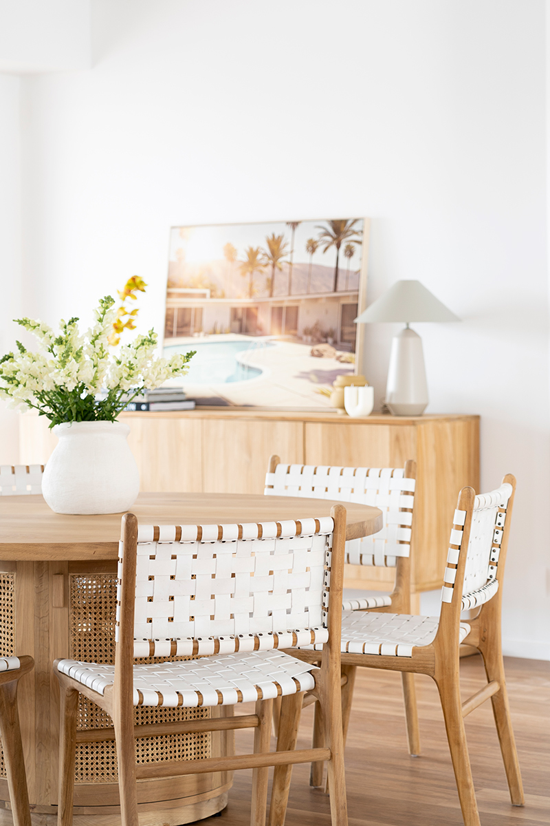 Pasadena Woven Leather Side Chair - White - Image 14