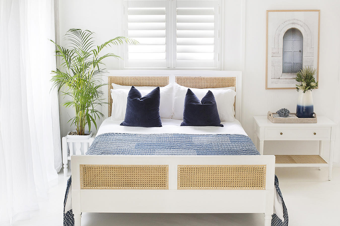 Hamilton Cane Bed - King Single - White - Image 12