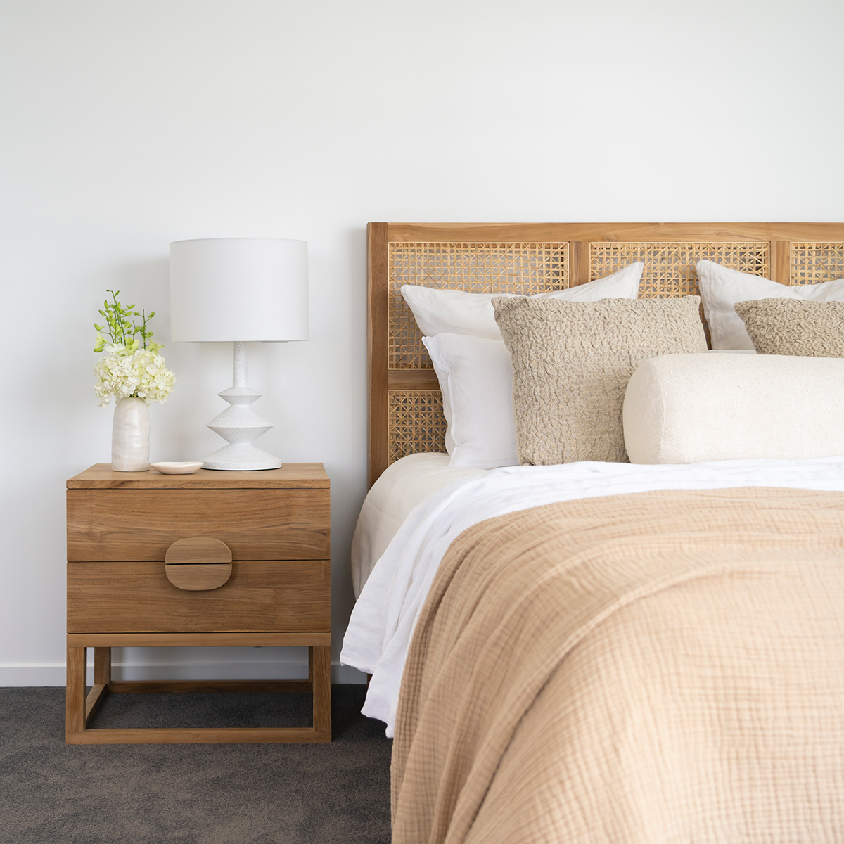 Eden Bedside Table - Natural - Image 16