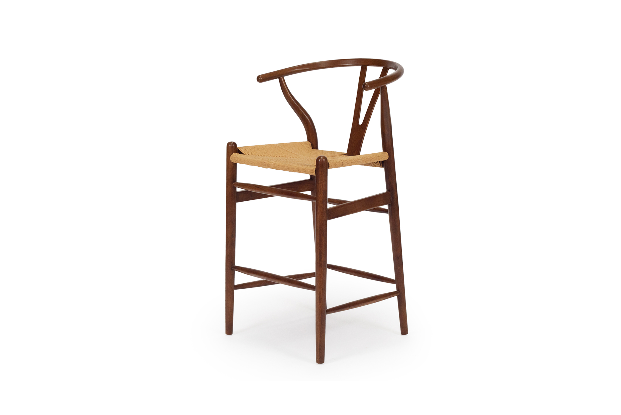 Wishbone Counter Stool - Walnut - Image 2