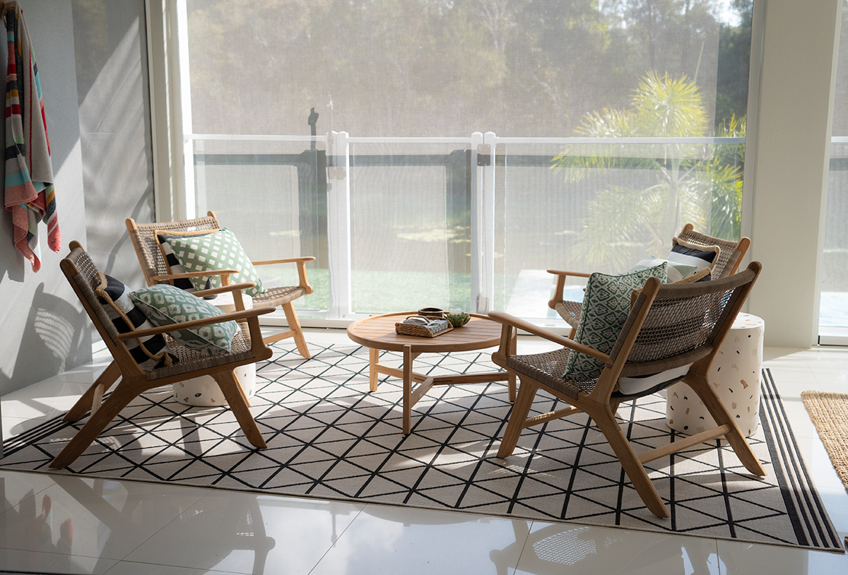 Zen Lazy Arm Chair - Washed Grey - Image 11