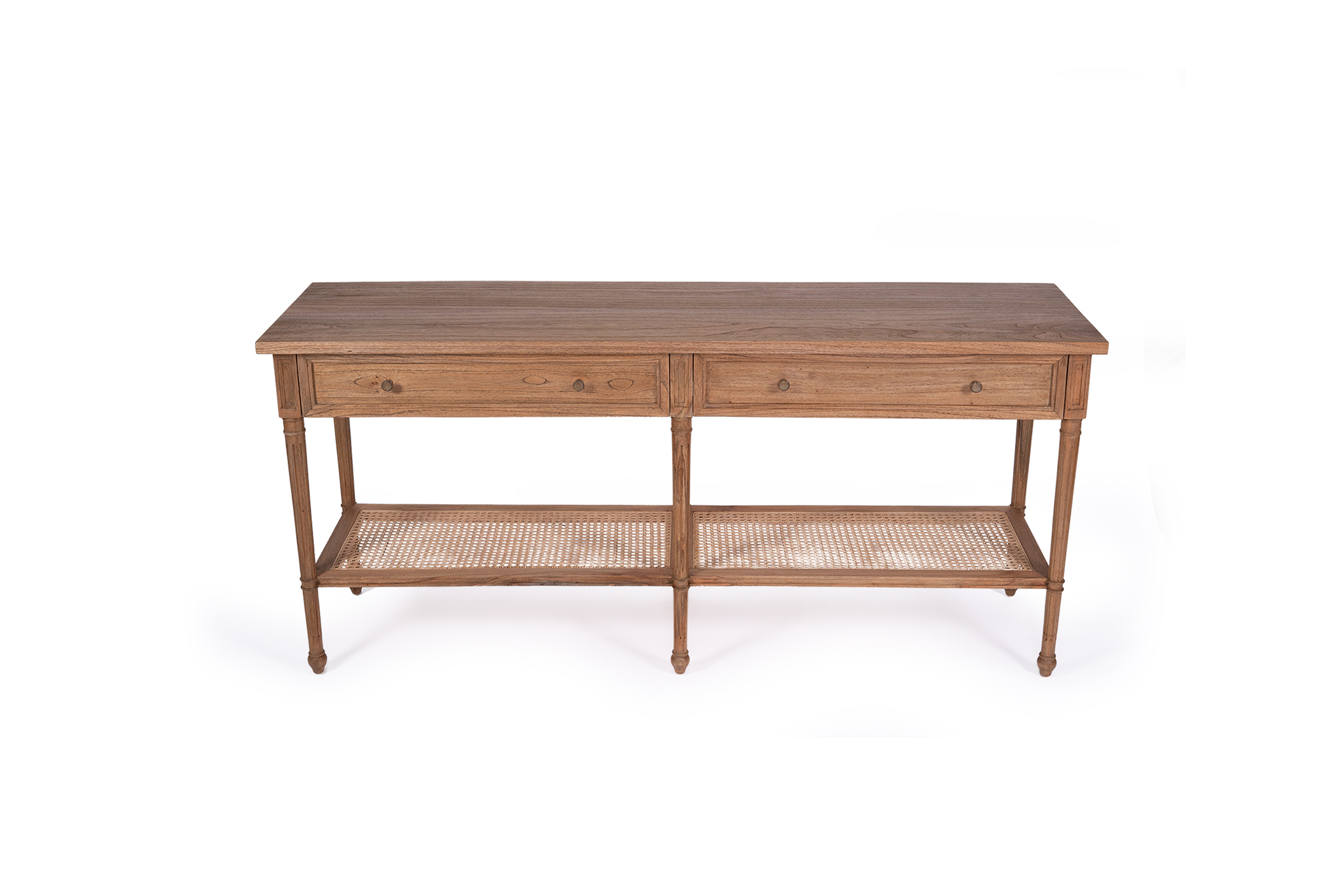 Hamilton Wide Console Table - Weathered Oak - 185cm - Image 3
