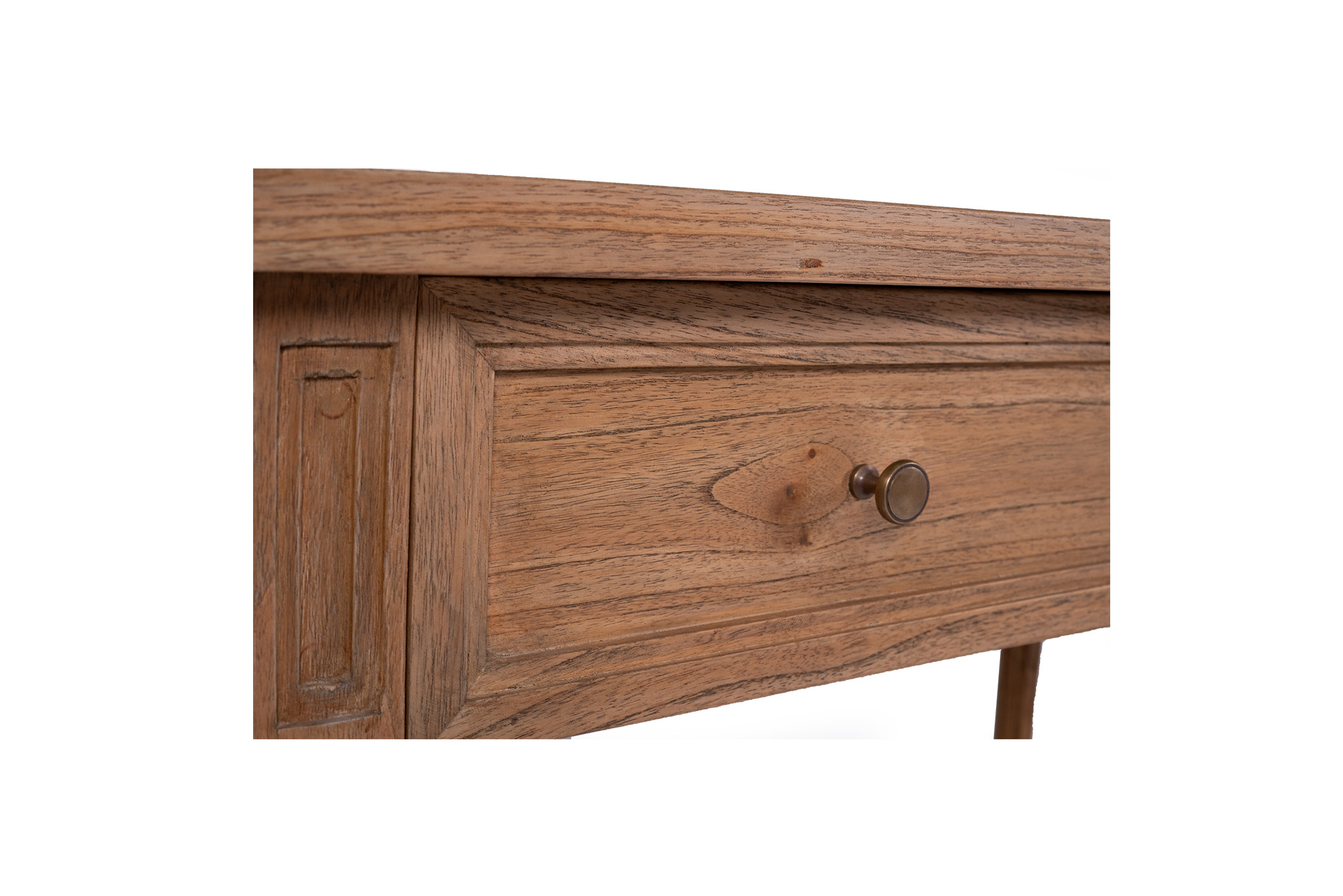 Hamilton Wide Console Table - Weathered Oak - 185cm - Image 8