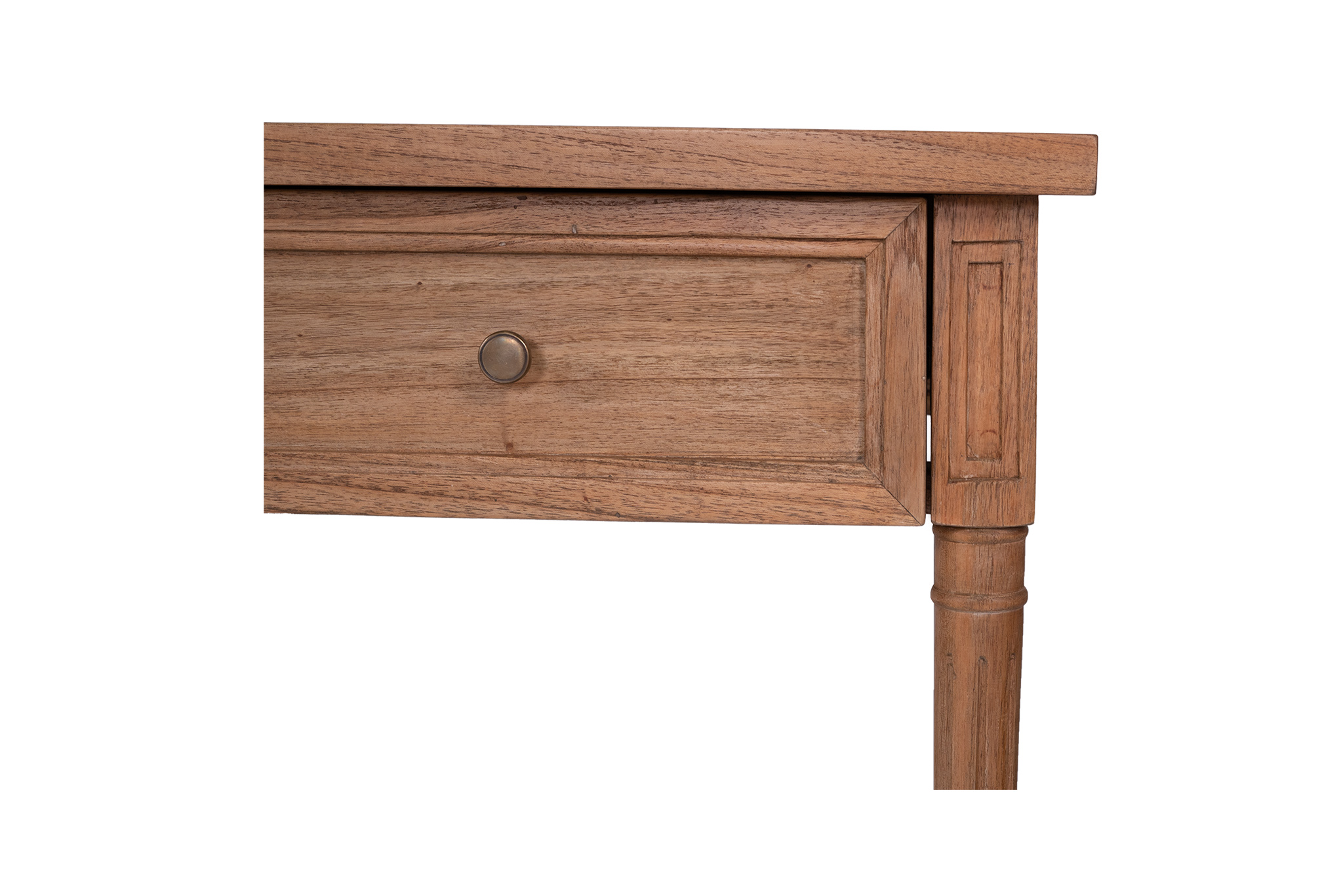 Hamilton Wide Console Table - Weathered Oak - 185cm - Image 9