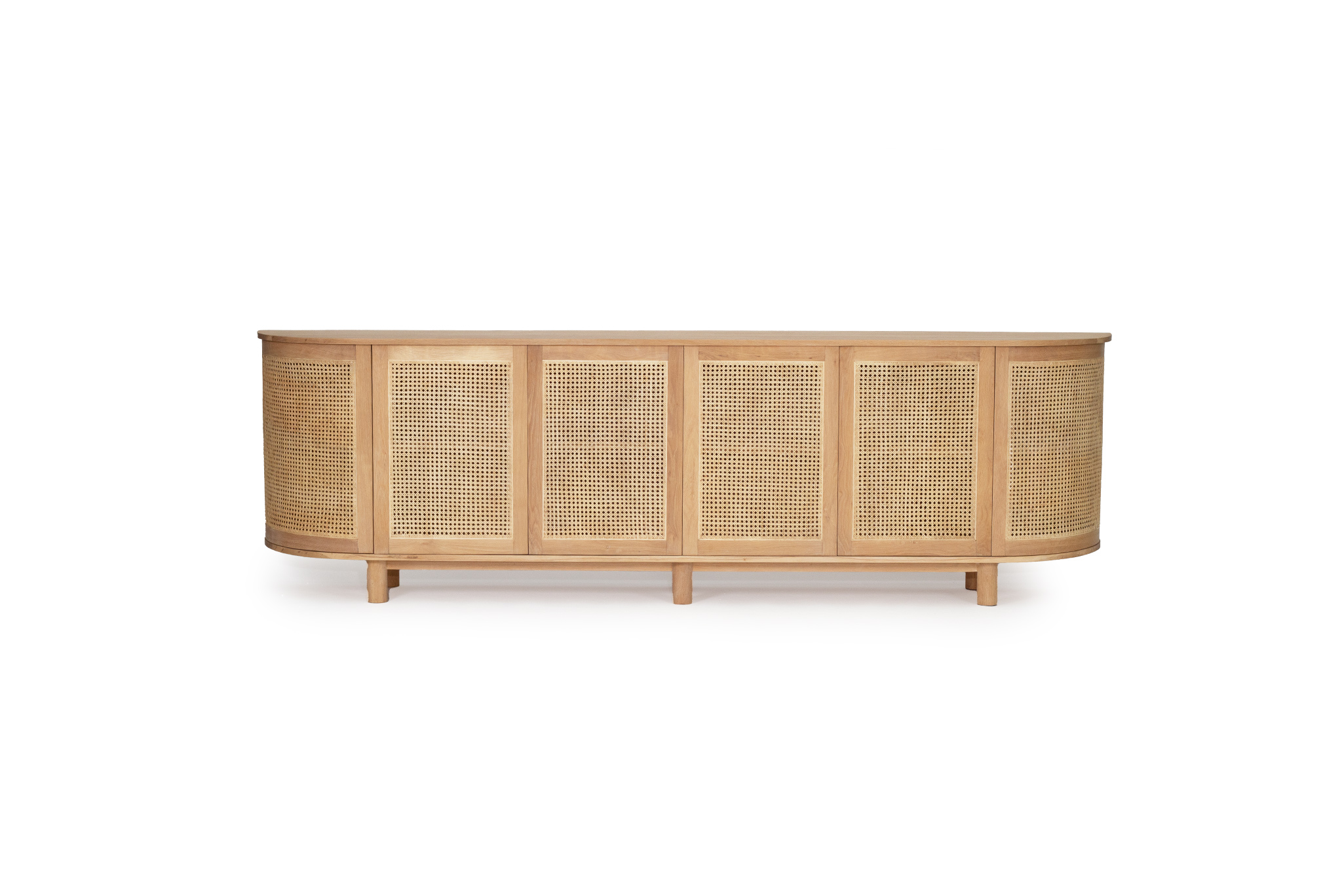 Iluka Six Door Sideboard - Rounded End