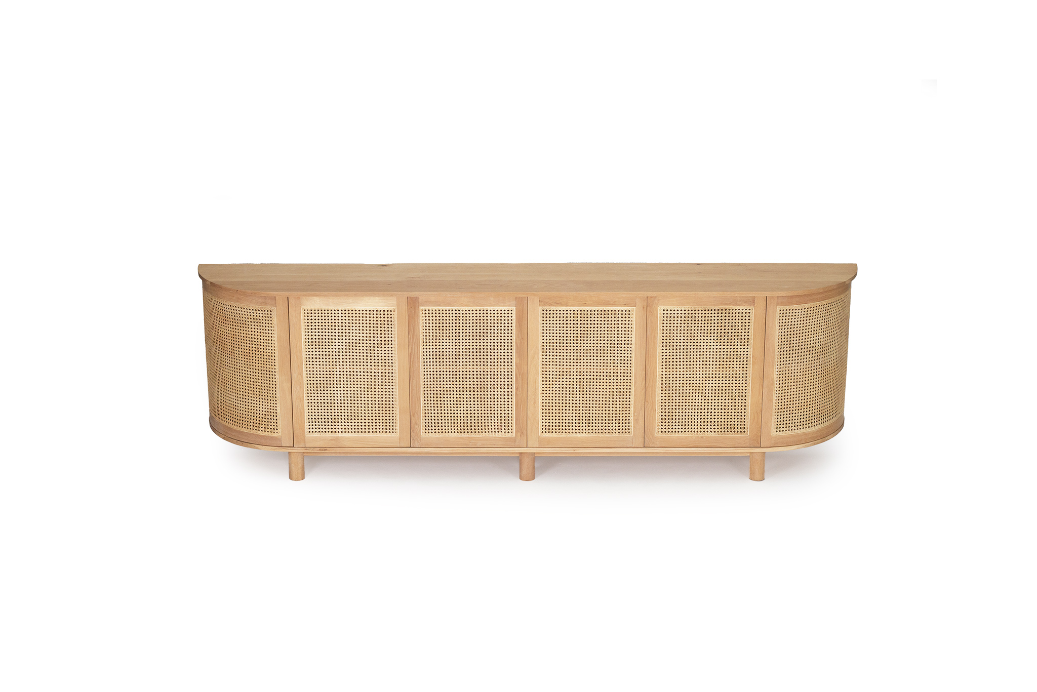 Iluka Six Door Sideboard - Rounded End - Image 3
