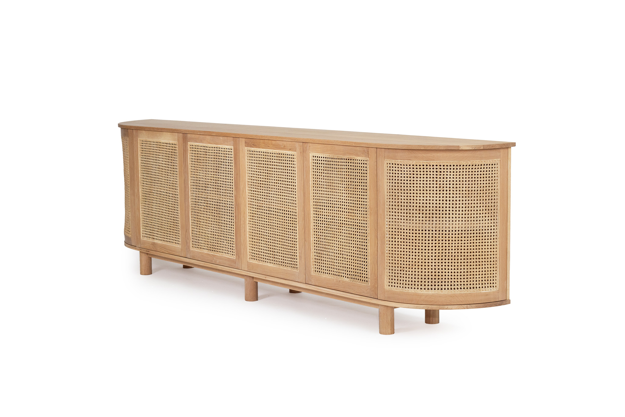 Iluka Six Door Sideboard - Rounded End - Image 2