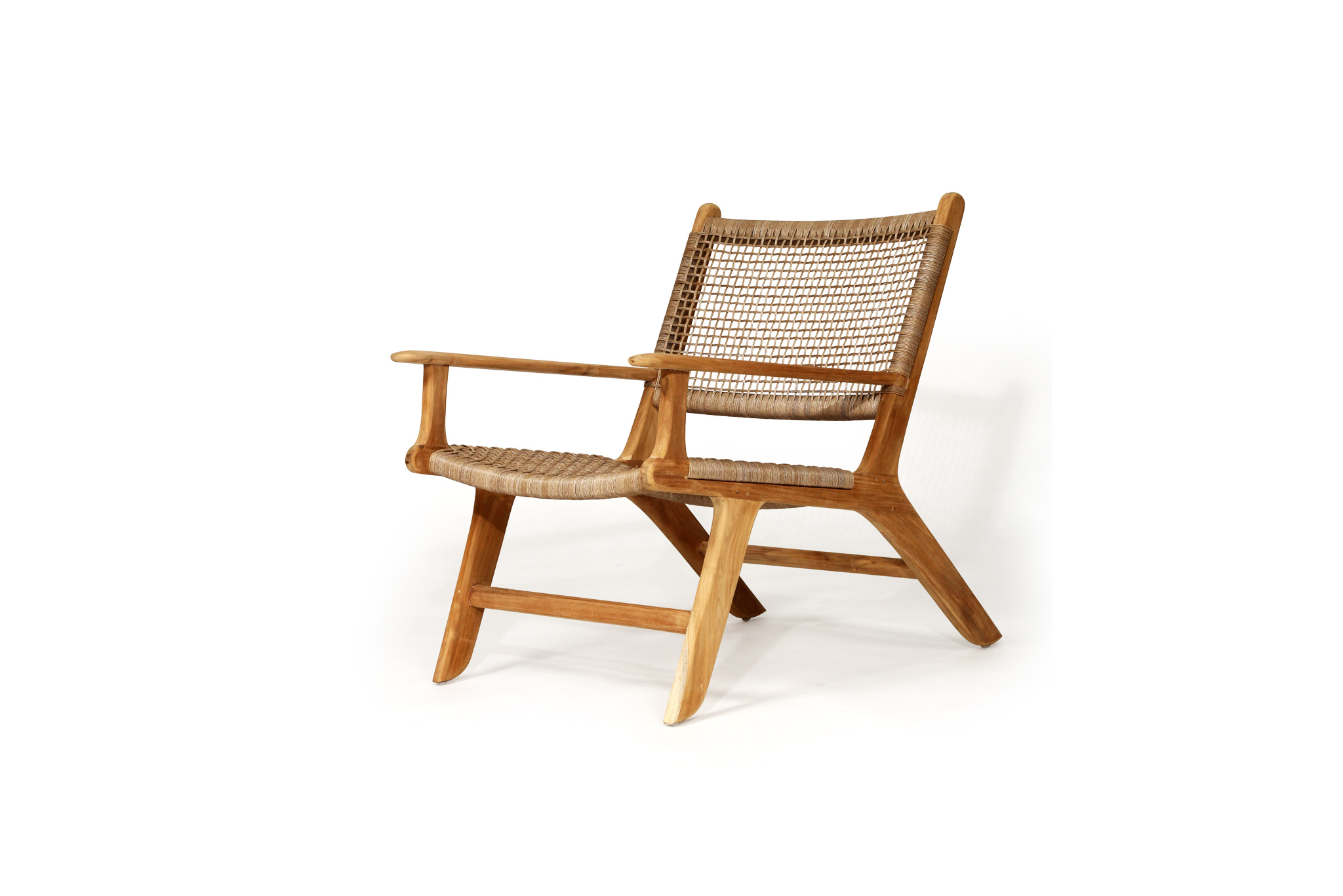 Zen Lazy Arm Chair - Washed Grey