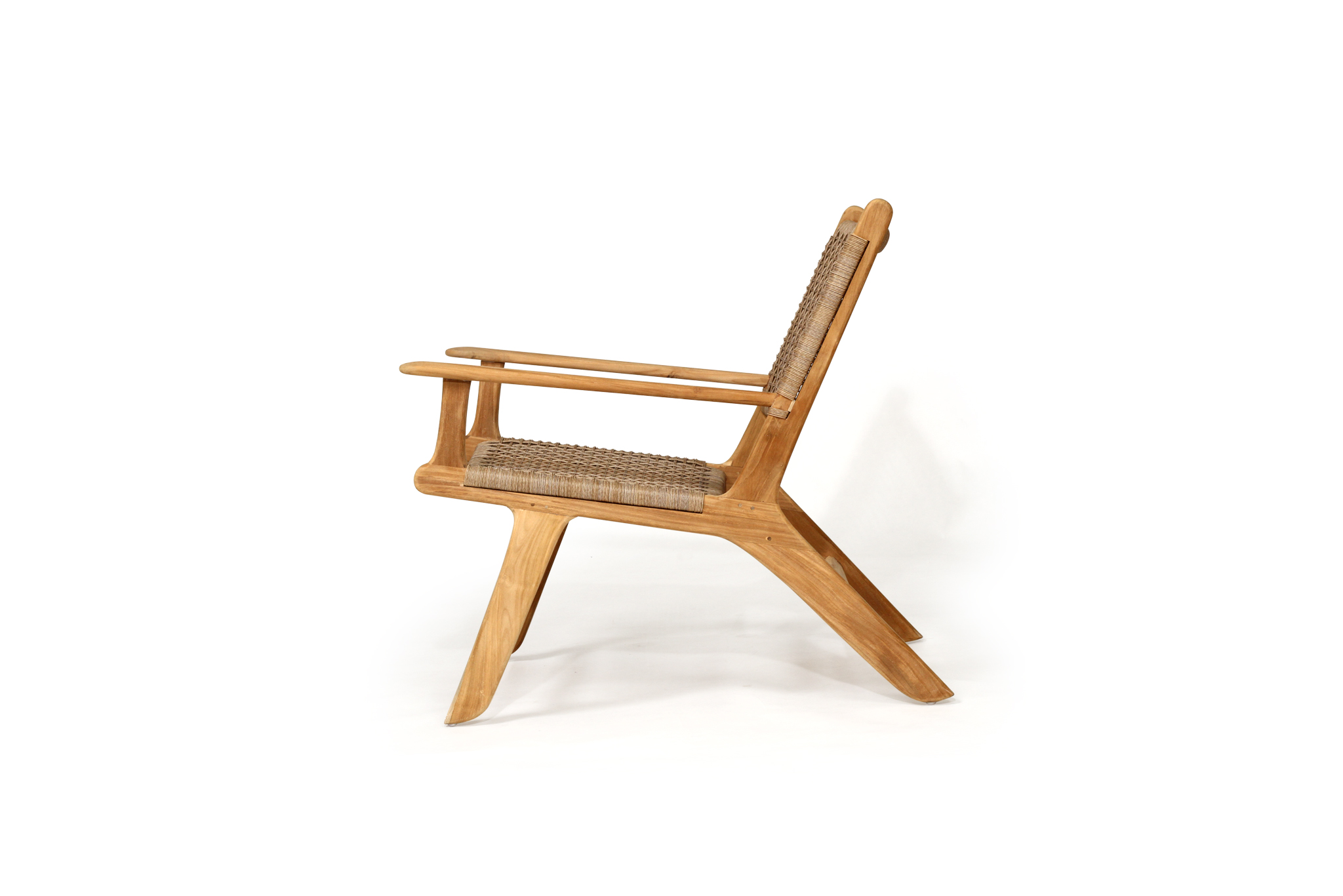 Zen Lazy Arm Chair - Washed Grey - Image 4