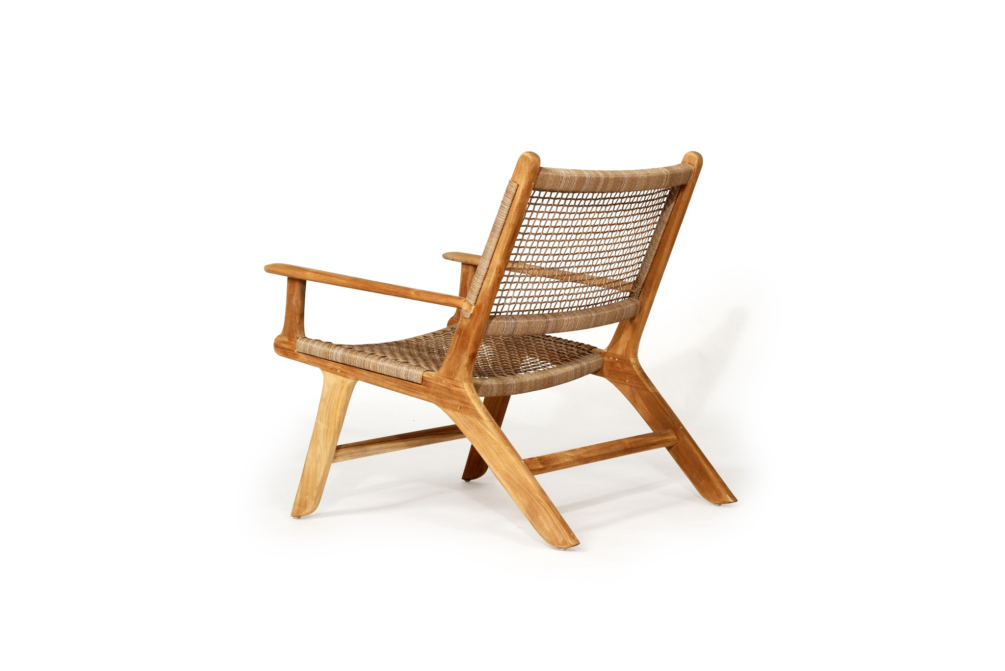 Zen Lazy Arm Chair - Washed Grey - Image 5