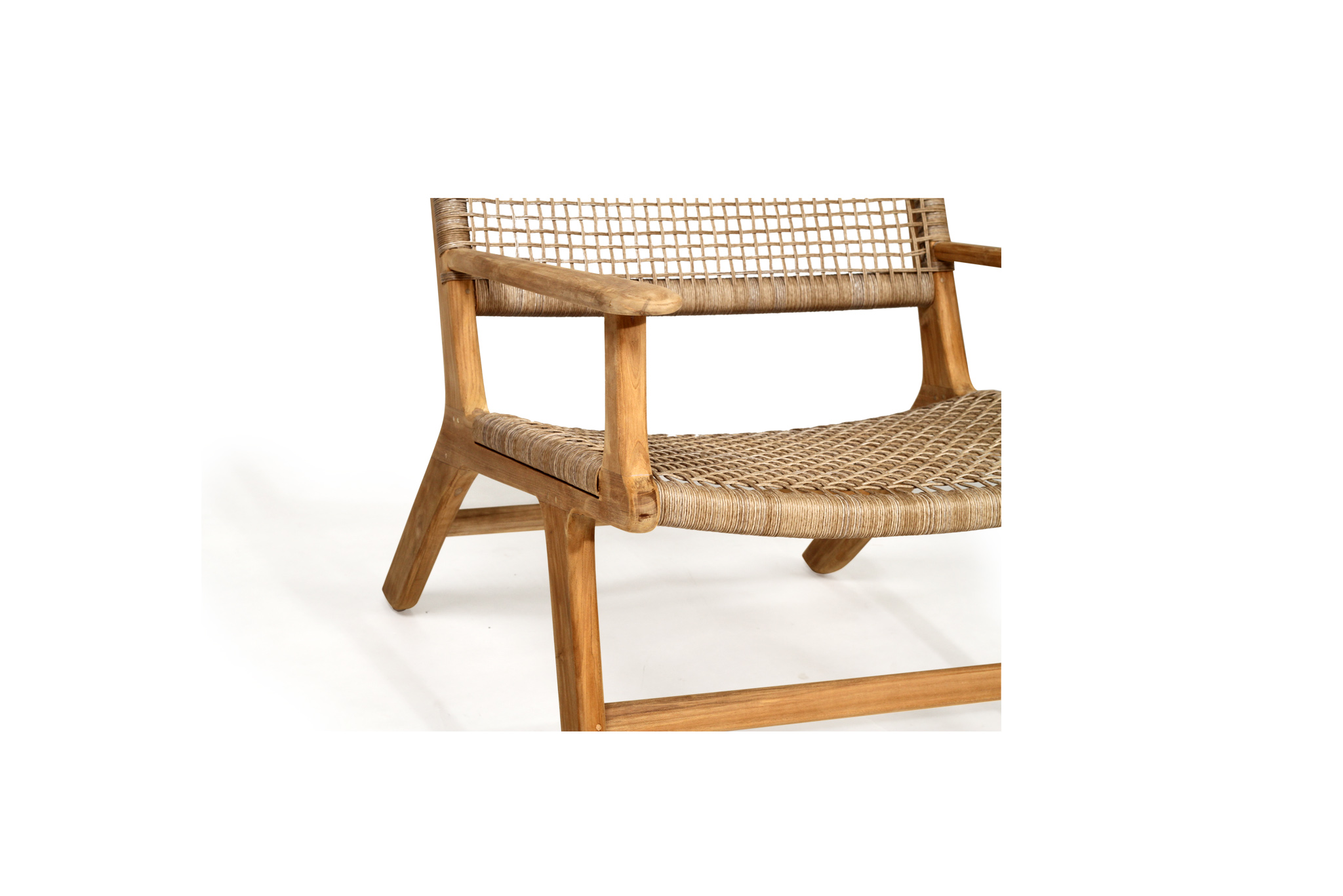 Zen Lazy Arm Chair - Washed Grey - Image 7