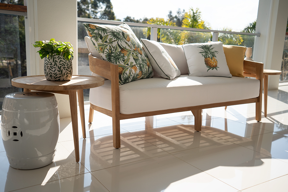 Kingscliff Outdoor Sofa - 2 Seater - (Canvas Natural, Cast Slate or Cast Silver Upholstery) - Image 18