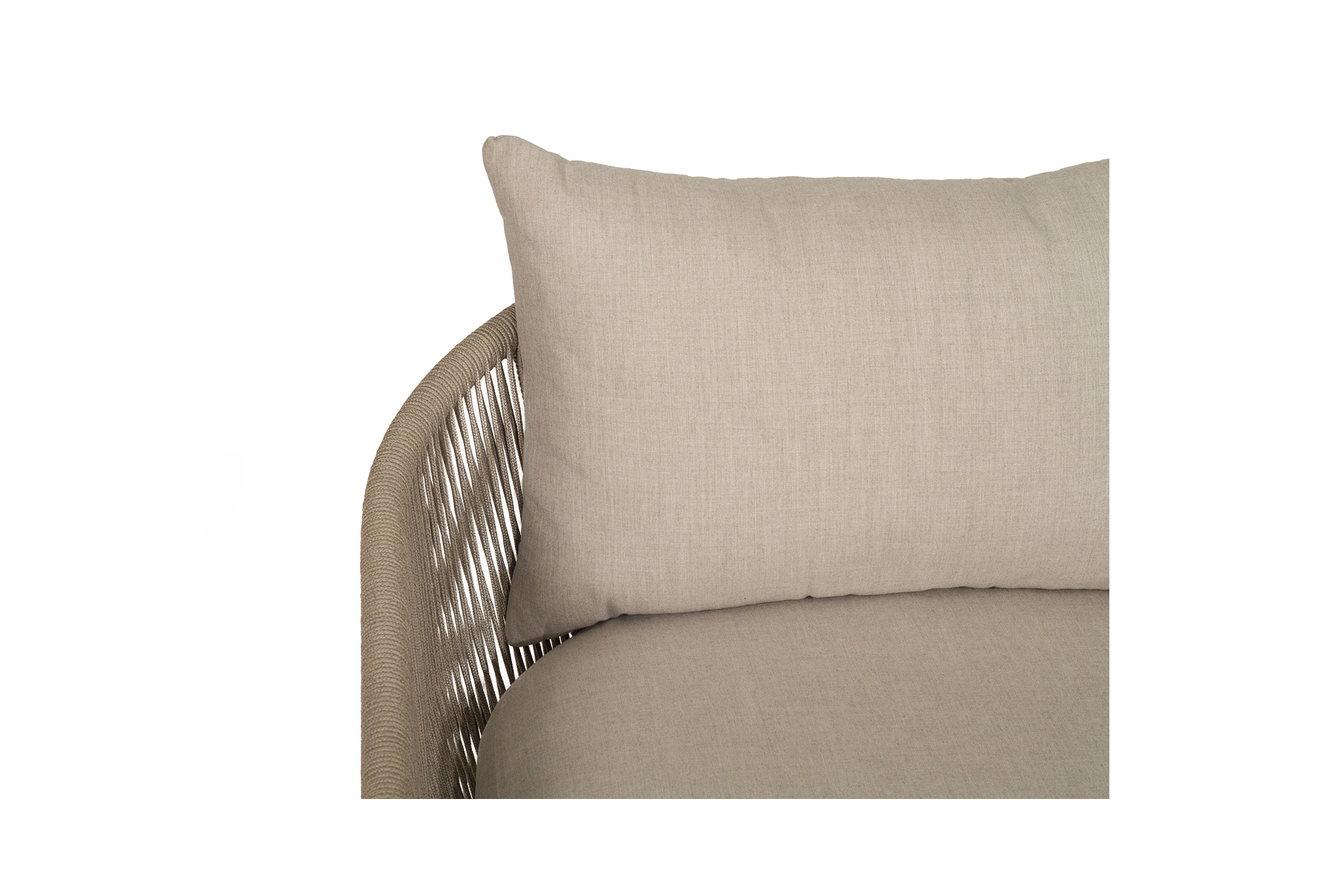 Bronte Outdoor Sofa - 1 Seater - Light Grey - Image 11