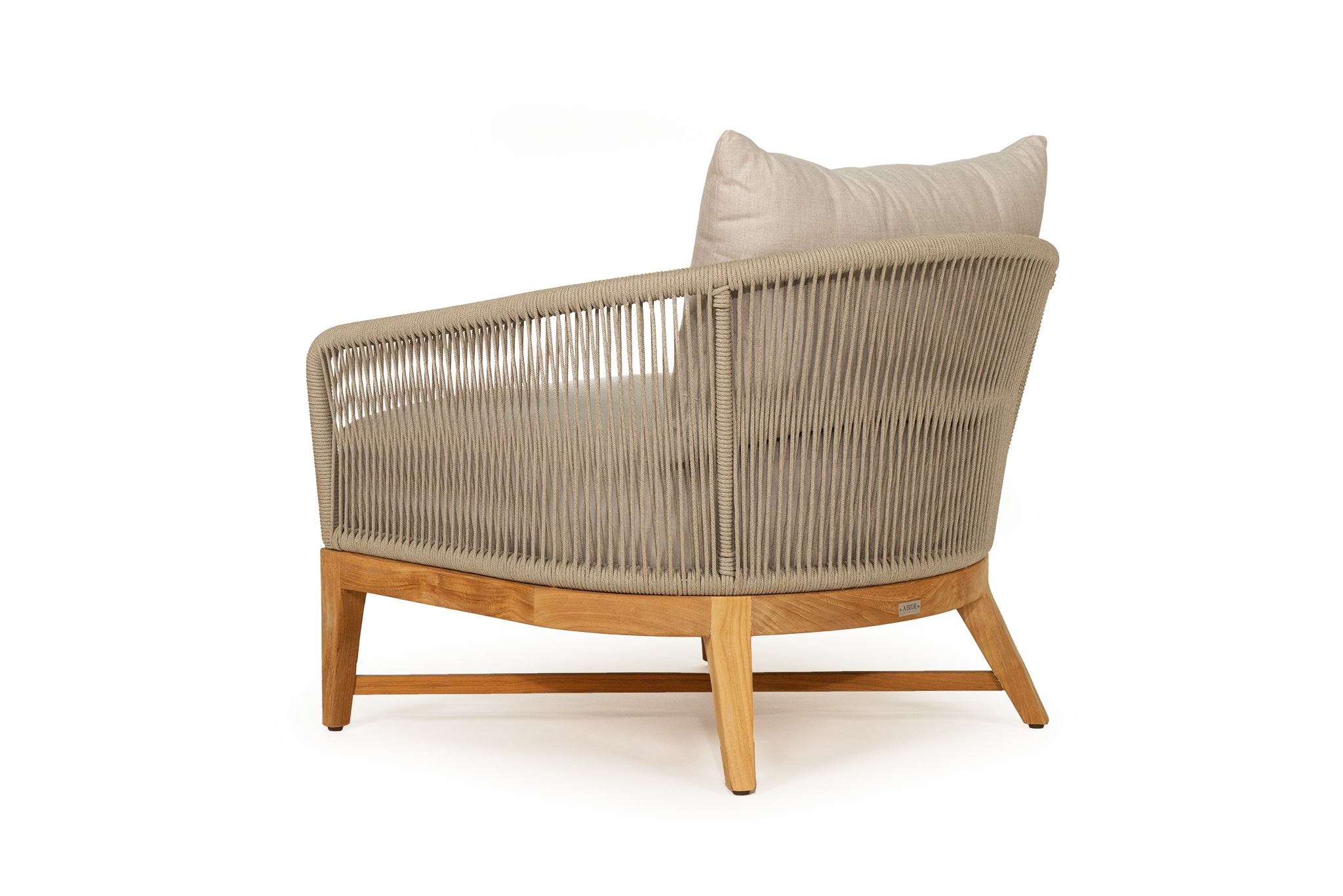 Bronte Outdoor Sofa - 1 Seater - Light Grey - Image 4