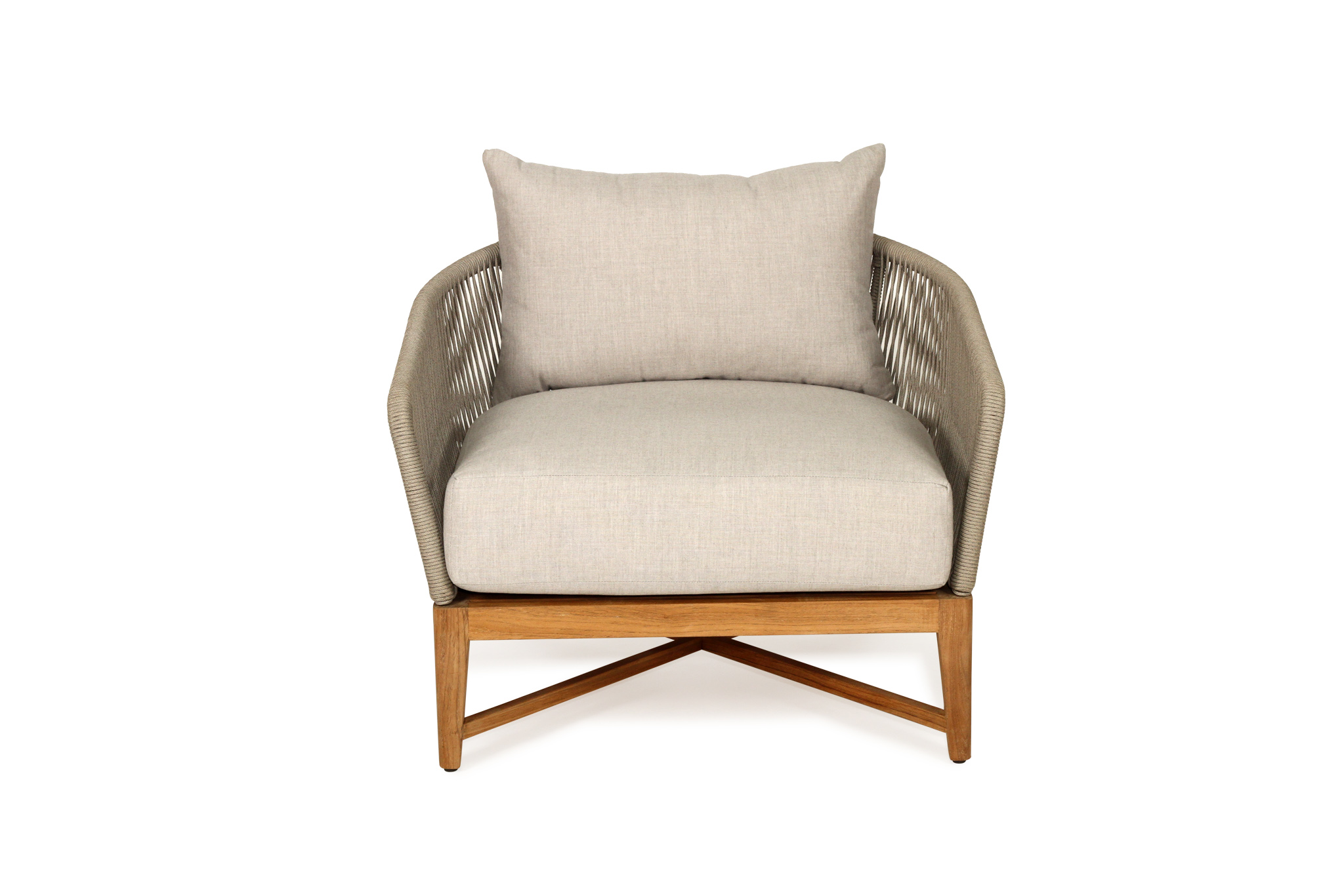 Bronte Outdoor Sofa - 1 Seater - Light Grey - Image 6