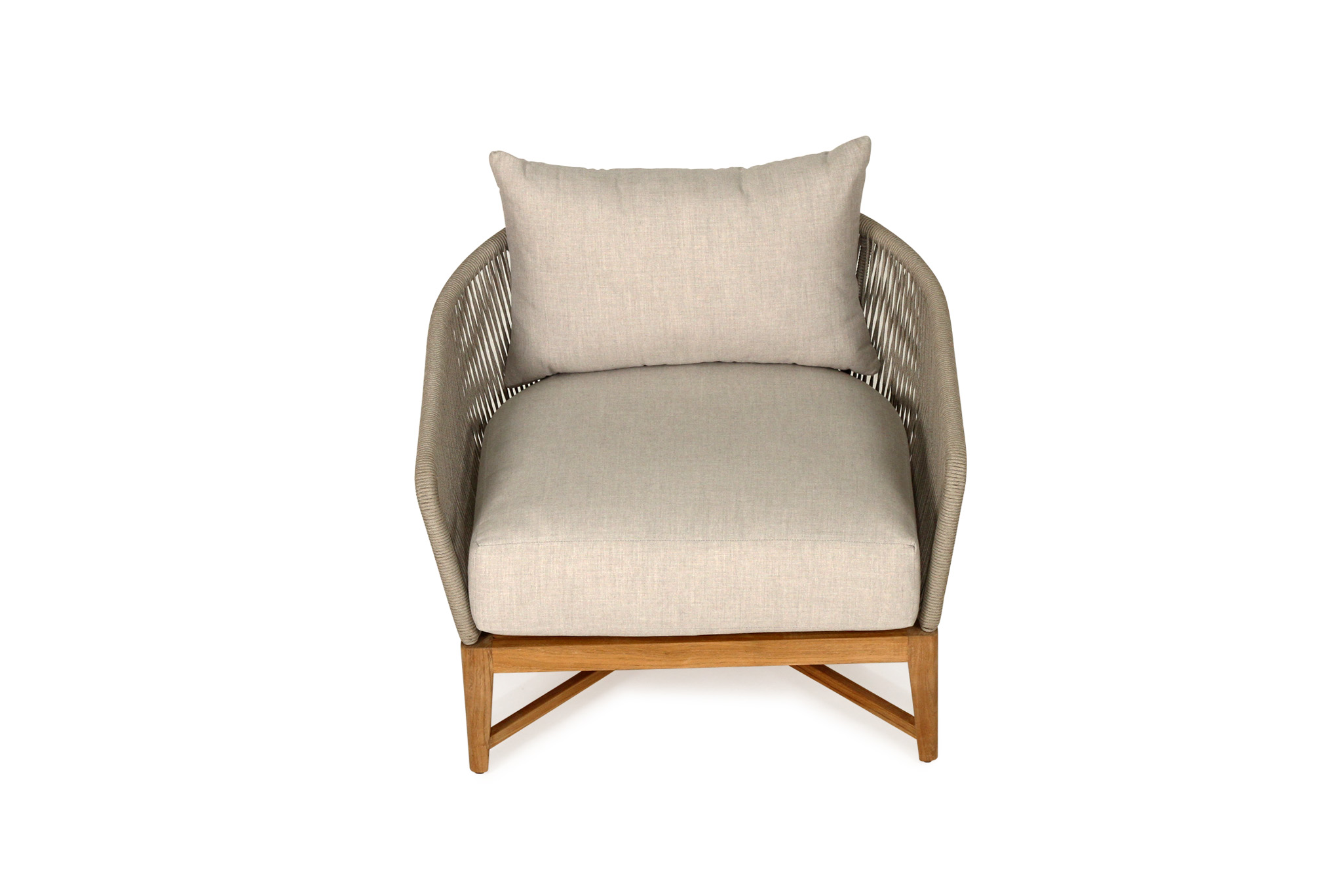 Bronte Outdoor Sofa - 1 Seater - Light Grey - Image 7