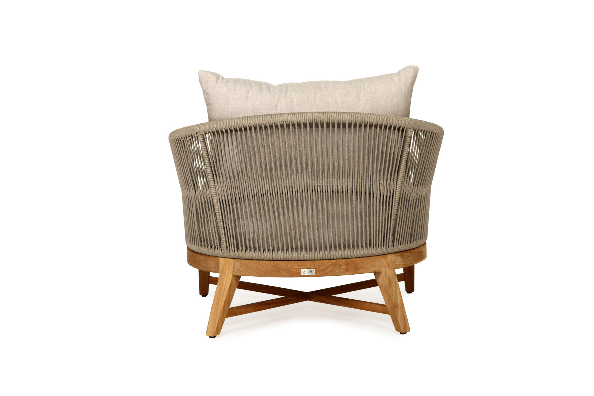 Bronte Outdoor Sofa - 1 Seater - Light Grey - Image 5