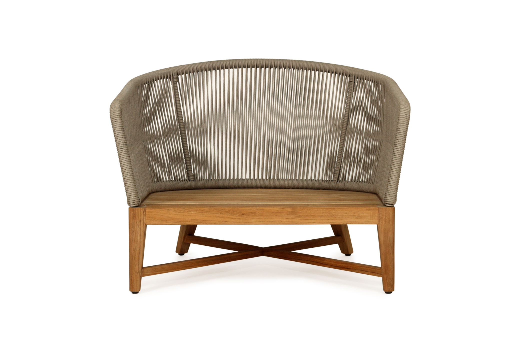 Bronte Outdoor Sofa - 1 Seater - Light Grey - Image 8